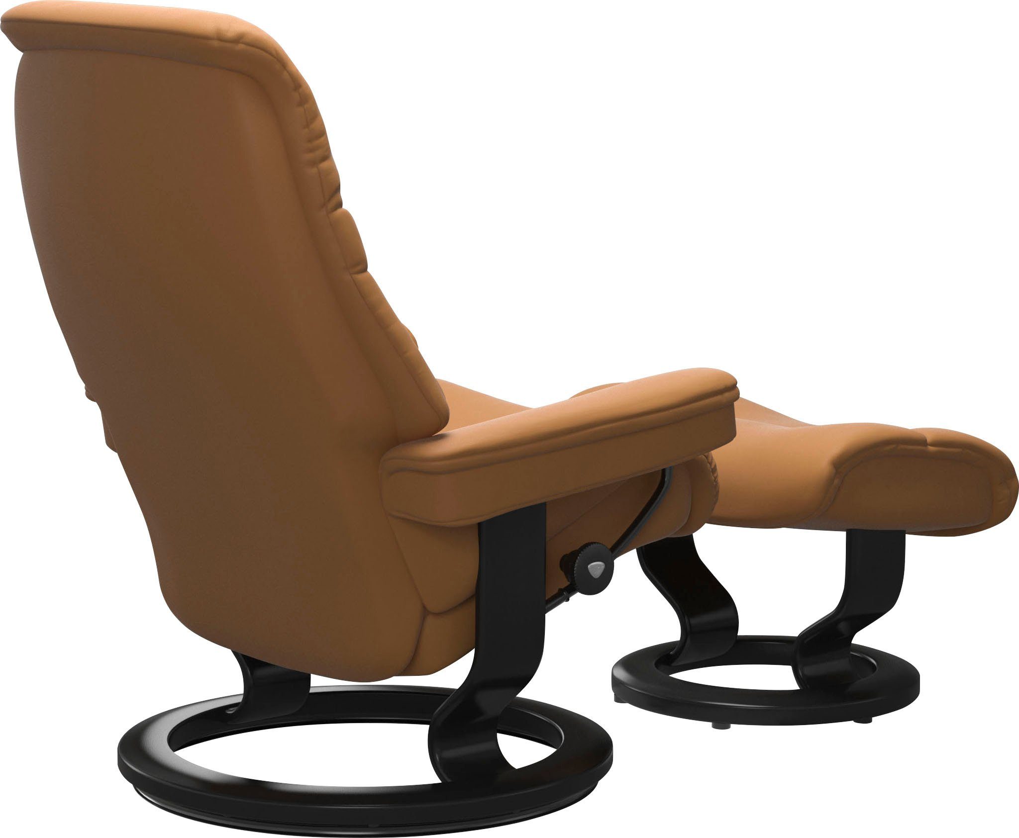 Stressless® Relaxsessel Sunrise (Set, Relaxsessel mit Hocker), mit Classic Base, Größe L, Gestell Schwarz