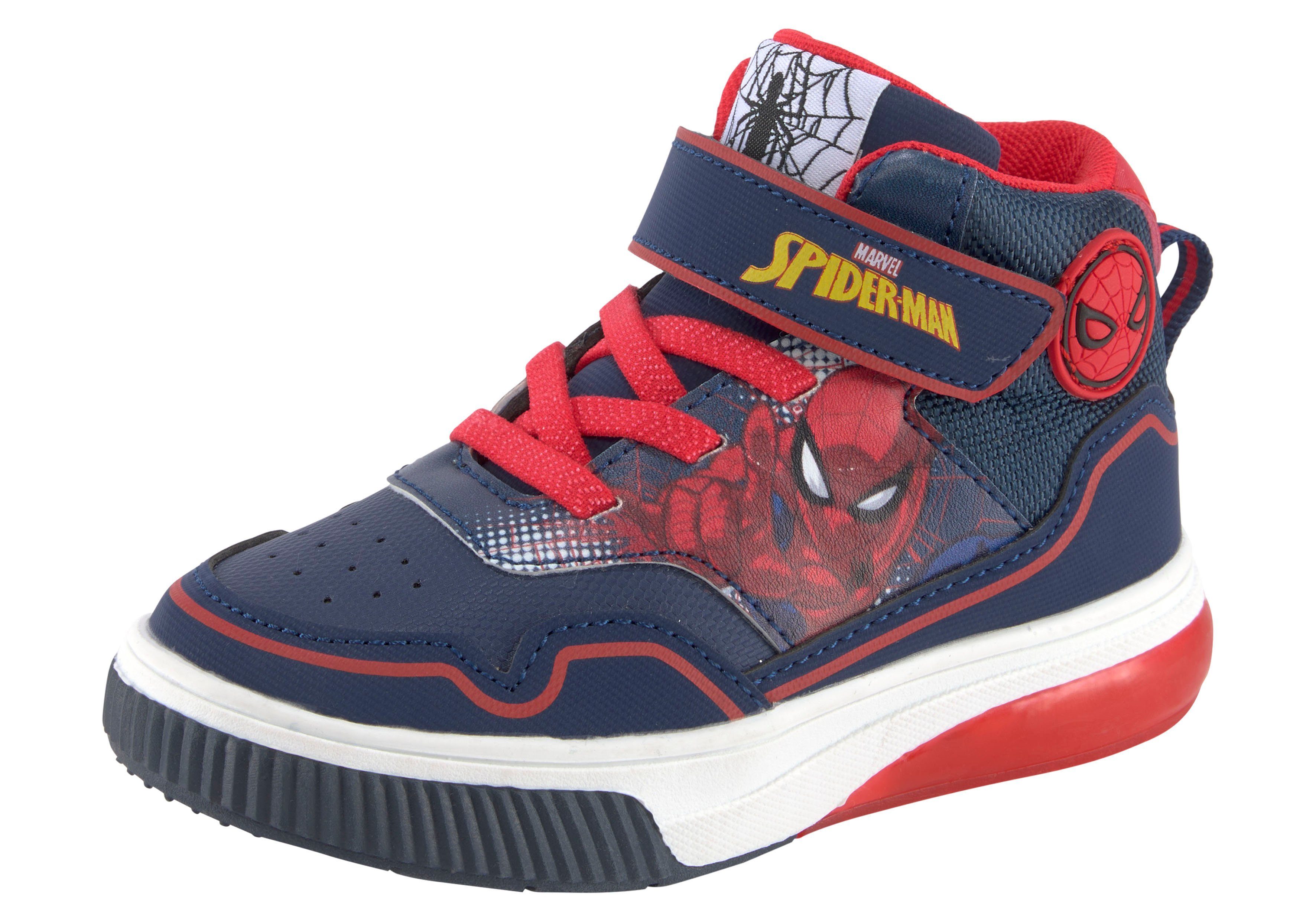 Disney Spiderman Sneaker, Stylischer Sneaker Disney mit und von Schnürung Klettverschluss