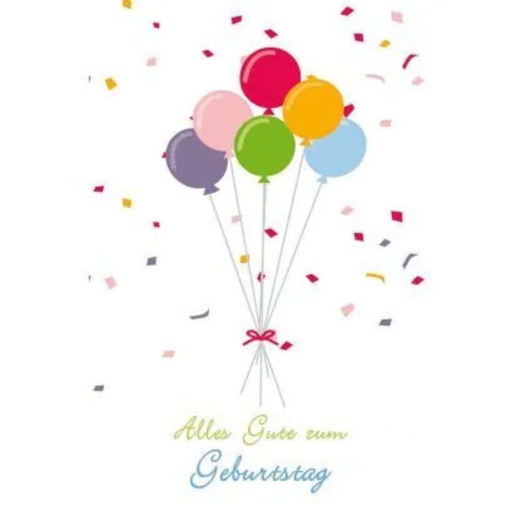 LUMA Geburtstagskarte LUMA Geburtstagskarte Luftballon DIN B6, Hochwertige Karte für Geburtstagsglückwünsche