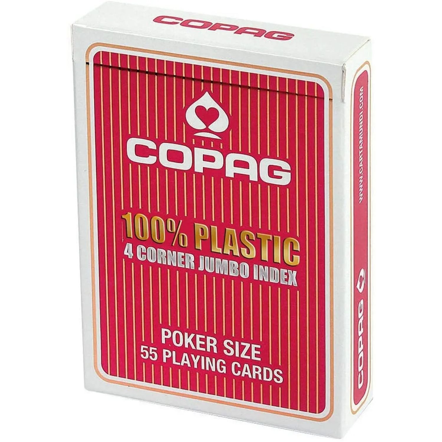 Spiel COPAG 100% Plastik Poker Jumbo Index rot