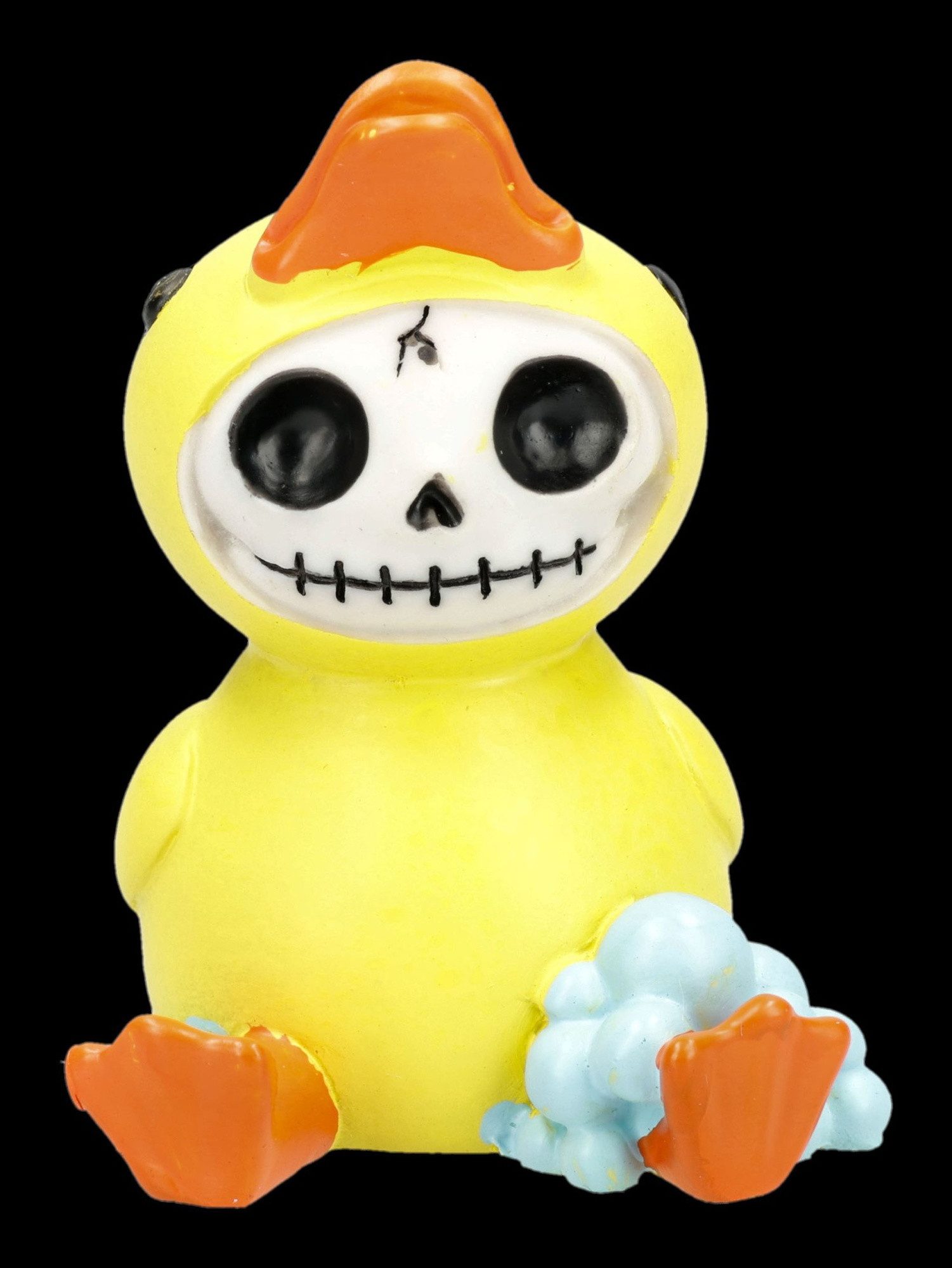 Figuren Shop GmbH Dekofigur Furrybones Figur Duckie Bob – Gothic Sammlerfigur Skelett Ente 7.5 cm