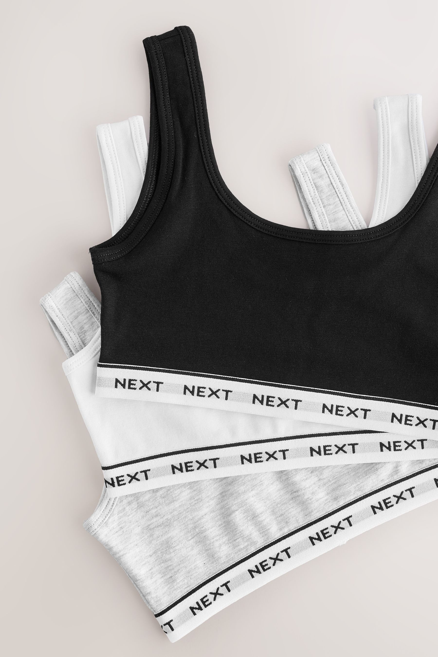 Next Crop-Top Kurztops, 3er-Pack (3-tlg)