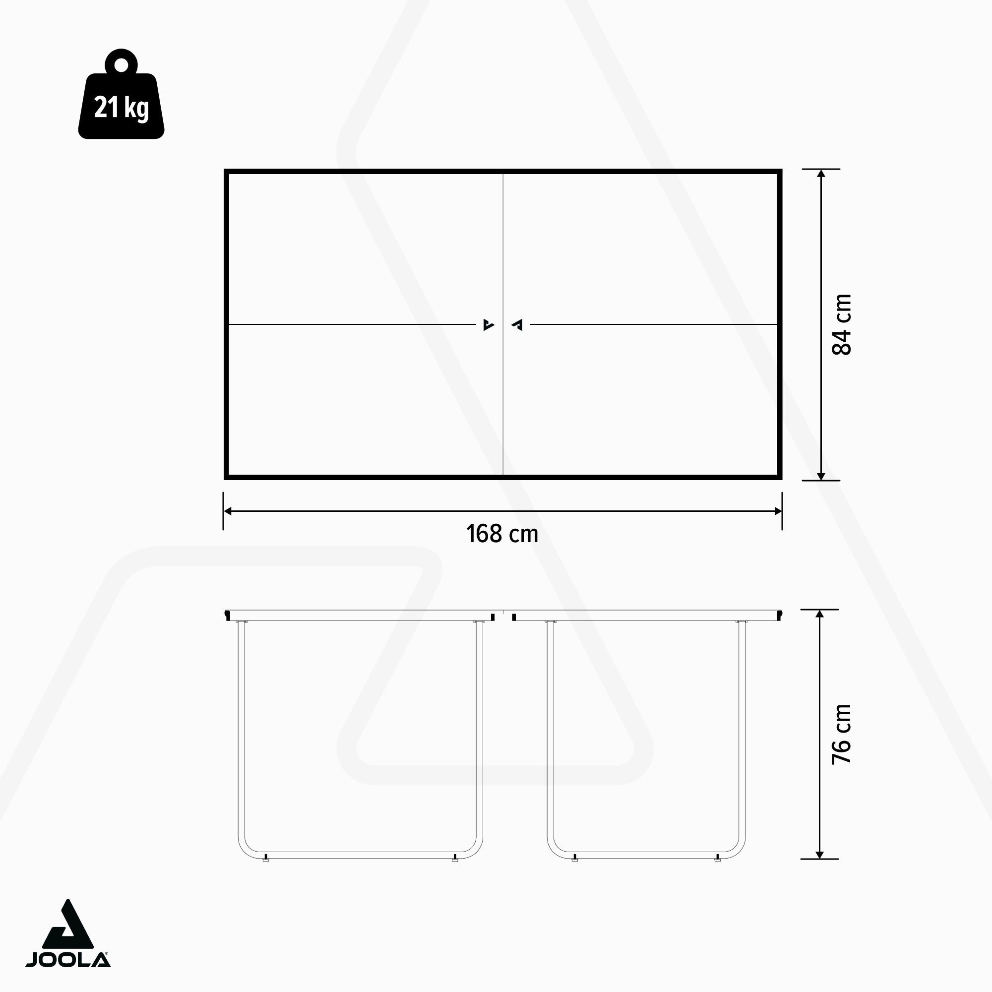 Joola Tischtennisplatte JOOLA Tischtennisplatte Midsize dark-grey