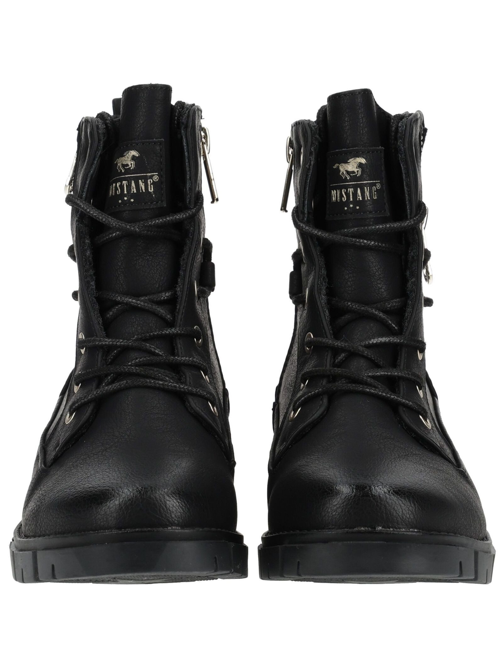 Mustang Shoes Mustang Shoes Stiefelette Lederimitat Schnürstiefelette – Bild 3 von 5