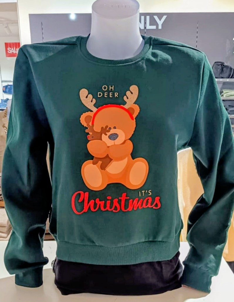 ONLY Weihnachtssweatshirt ONLYDA XMAS L/S O-NECK BOX SWT