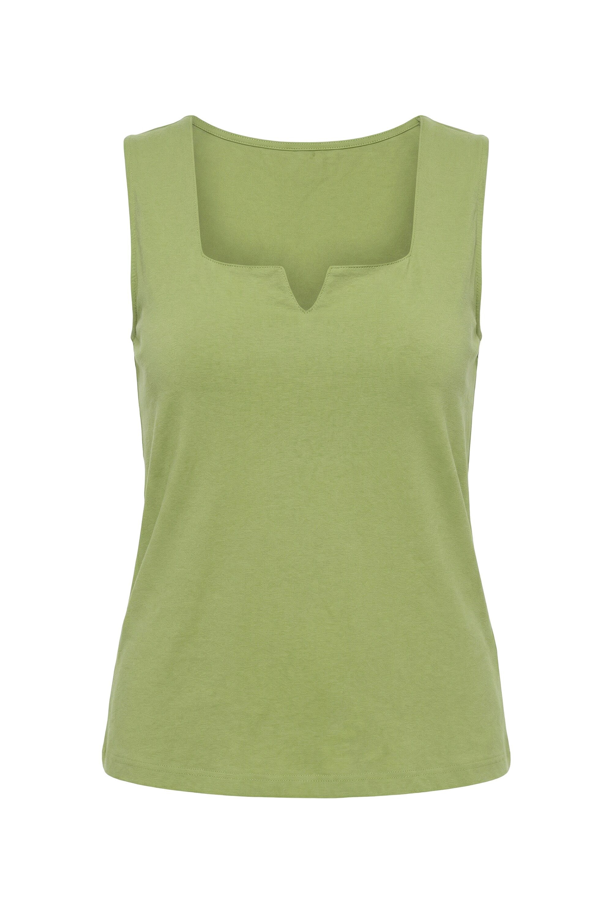 Ulla Popken Longtop Top Carré-Ausschnitt ärmellos – Bild 2 von 4