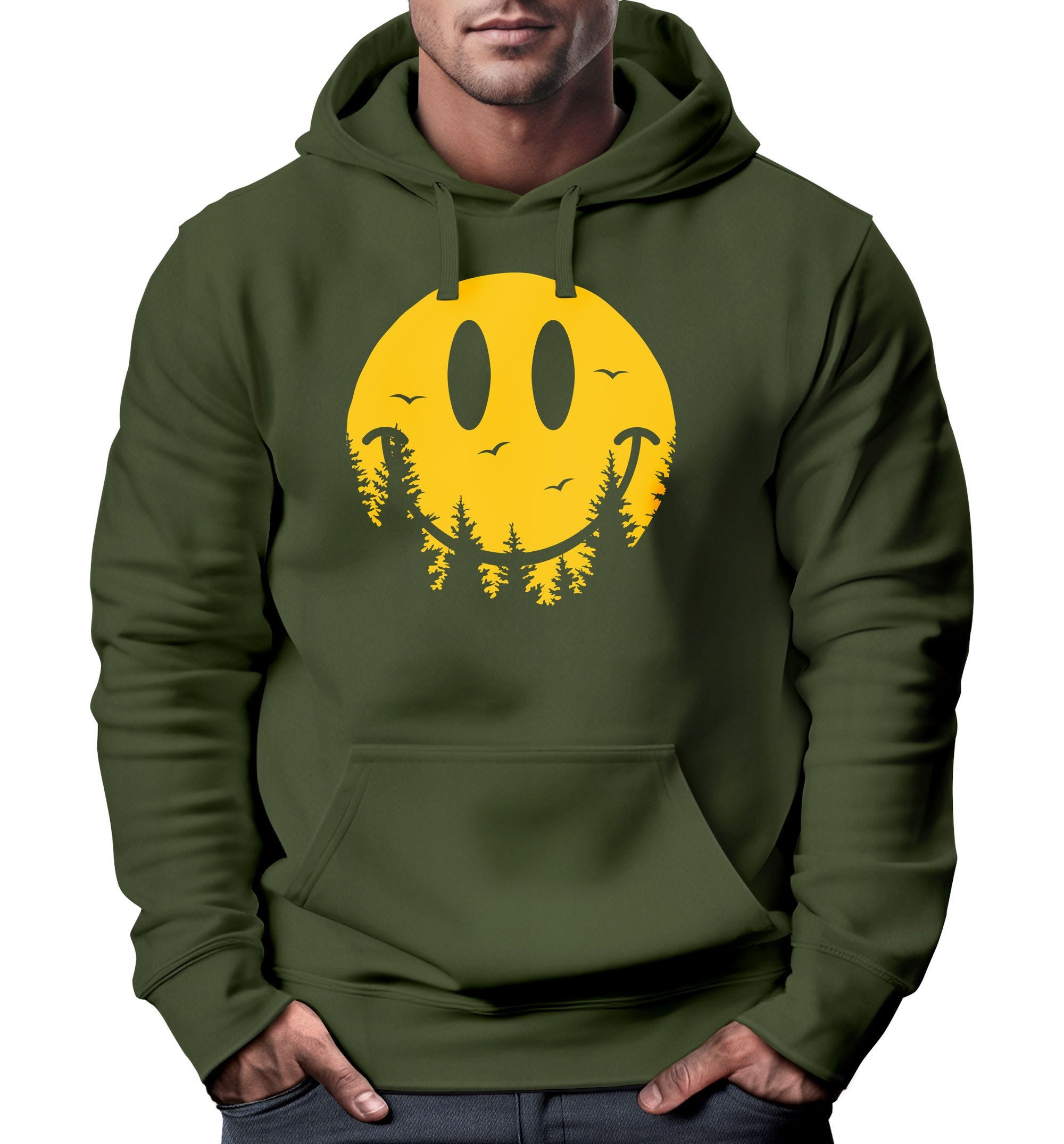Neverless Hoodie Hoodie Herren Aufdruck Print günstig online kaufen
