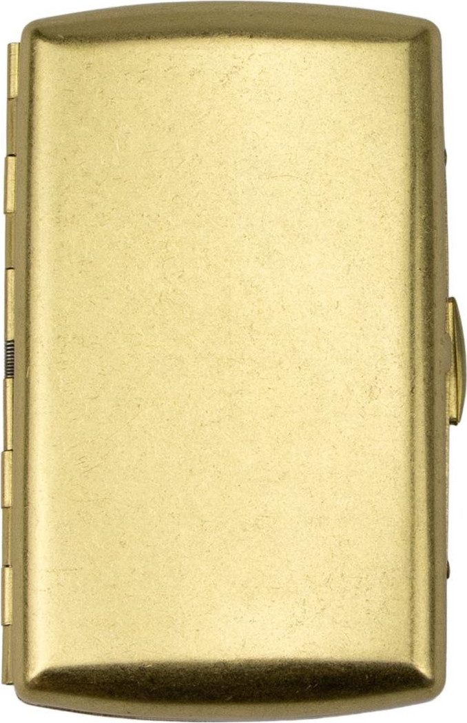Jean Claude Bogenetui Zigarettenetui Messing gold antik oder Venetian 10er mit Bügel, für 10 Zigaretten
