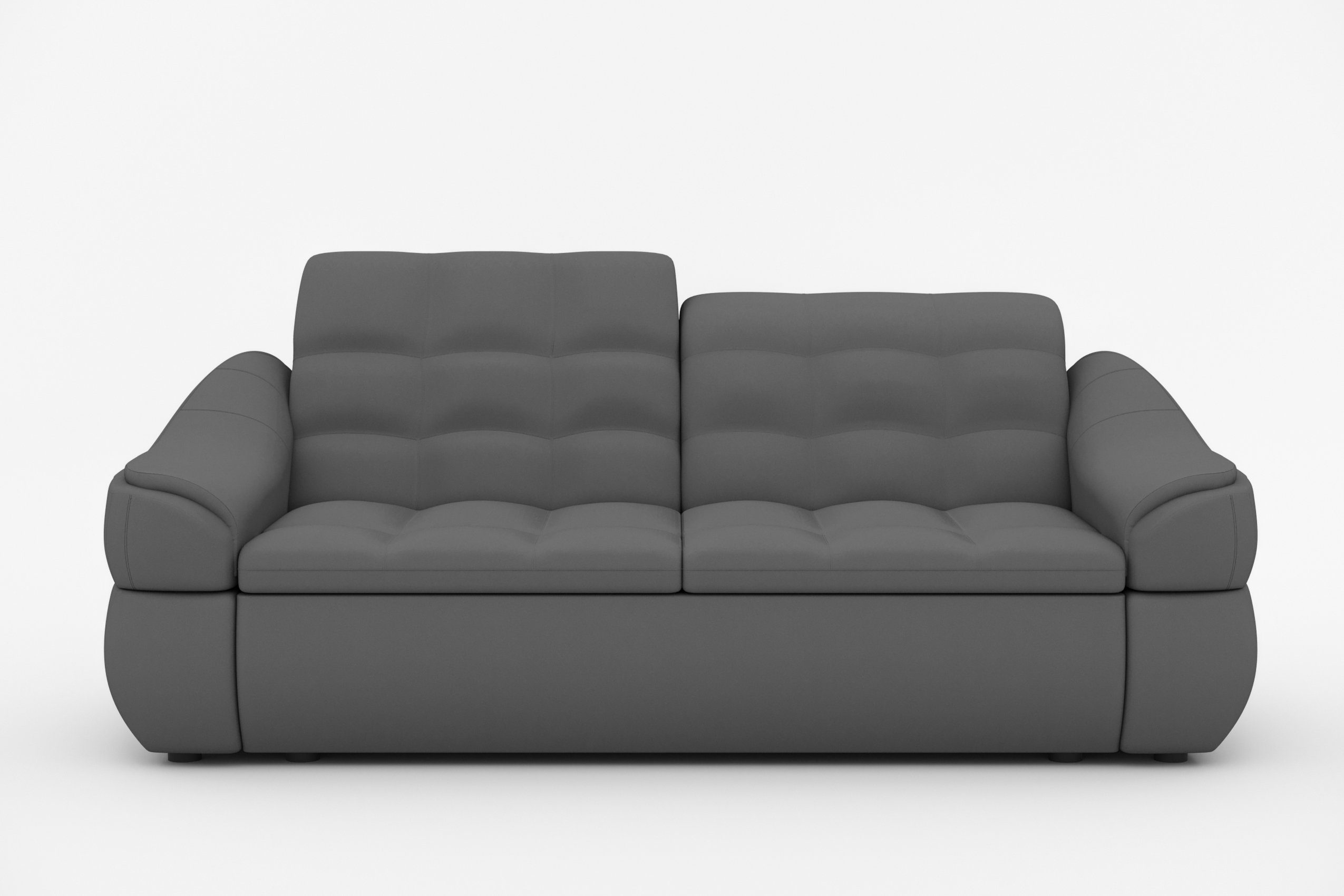 im Sofa, Armlehnen Steppung, und frei stellbar, 3-Sitzer Raum mit Alisa, 2-Sitzer, Rückenlehne, Sitzkomfort Stylefy mit