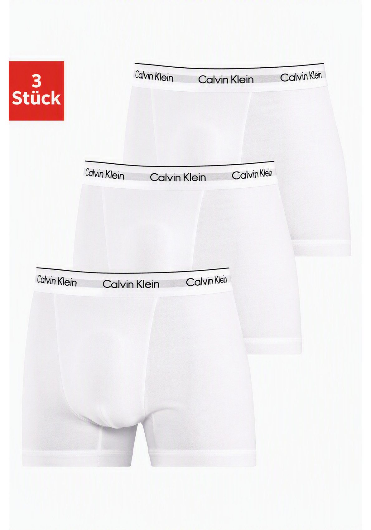Calvin Klein Underwear Boxershorts CK RELAXED FIT TRUNK 3PK (Packung, 3-St., 3er-Pack) aus Stretch-Baumwolle
