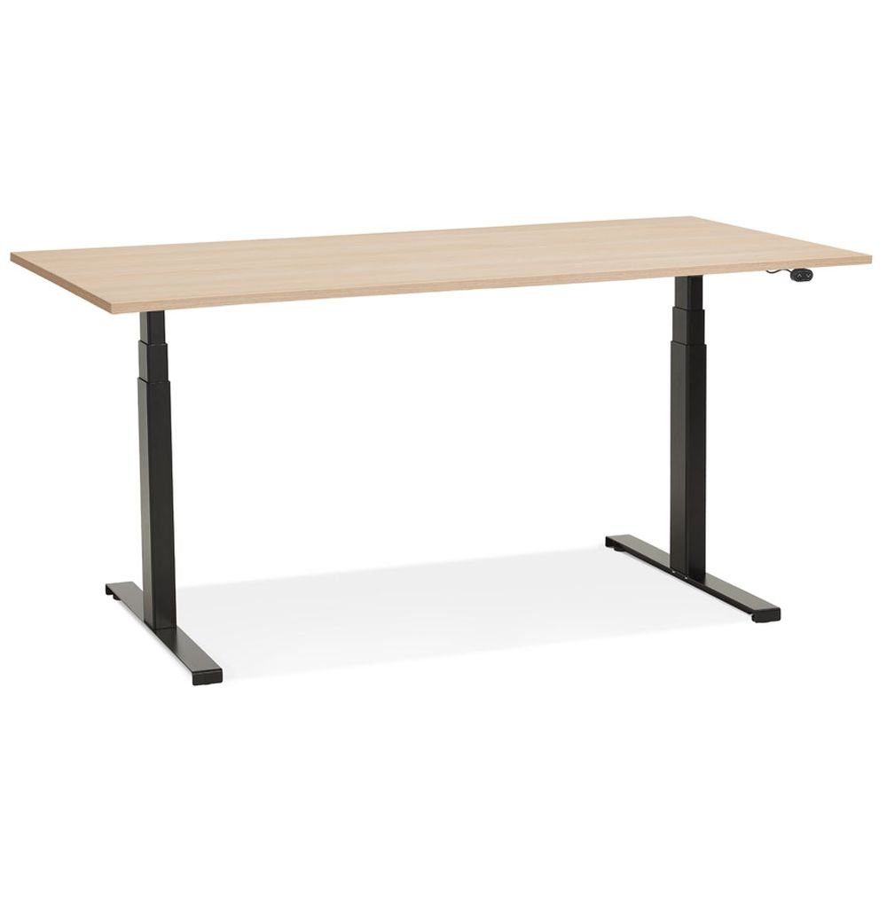 KADIMA DESIGN Schreibtisch SHIRIN PC-Tisch Büro Schreibtisch Laptoptisch Helles Holz (Braun)