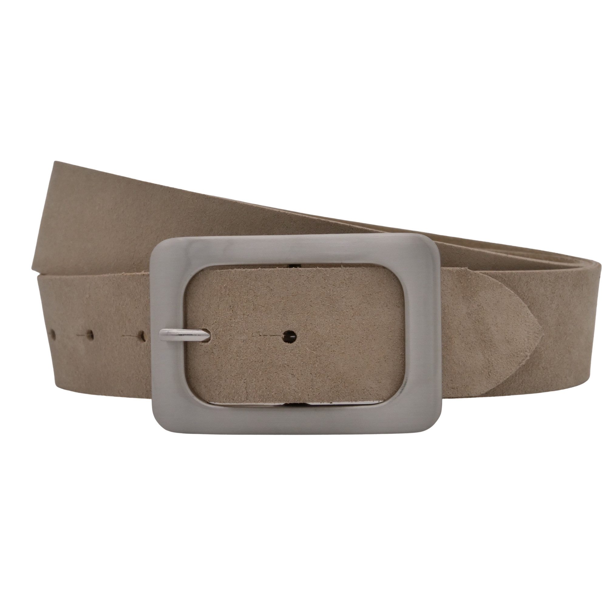 AnnaMatoni Ledergürtel AnnaMatoni Damen Ledergürtel in hochwertigem Velour Leder 4cm