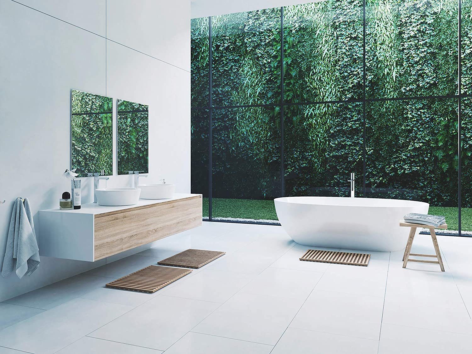 Deko-Werk 24 Wandspiegel Kristallspiegel rahmenlos ohne Facette unterschiedliche Größen Mirror, Mirror, geeignet für kleinen, schmalen Flur.