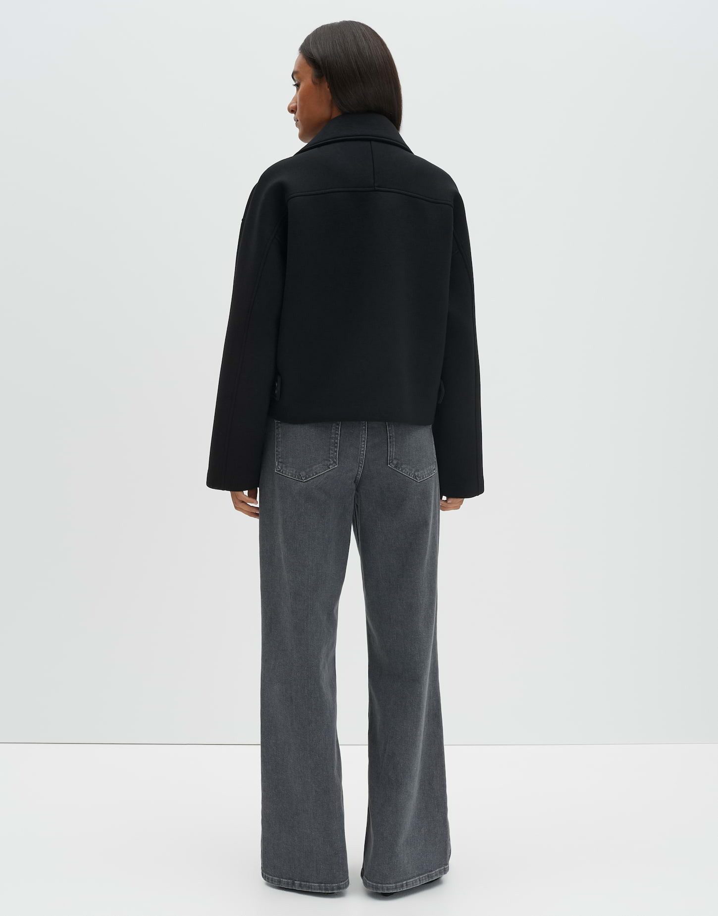 someday Trenchcoat VAMERA Loose aus Sweatware gerader Schnitt, leicht verkürzt geschnitten