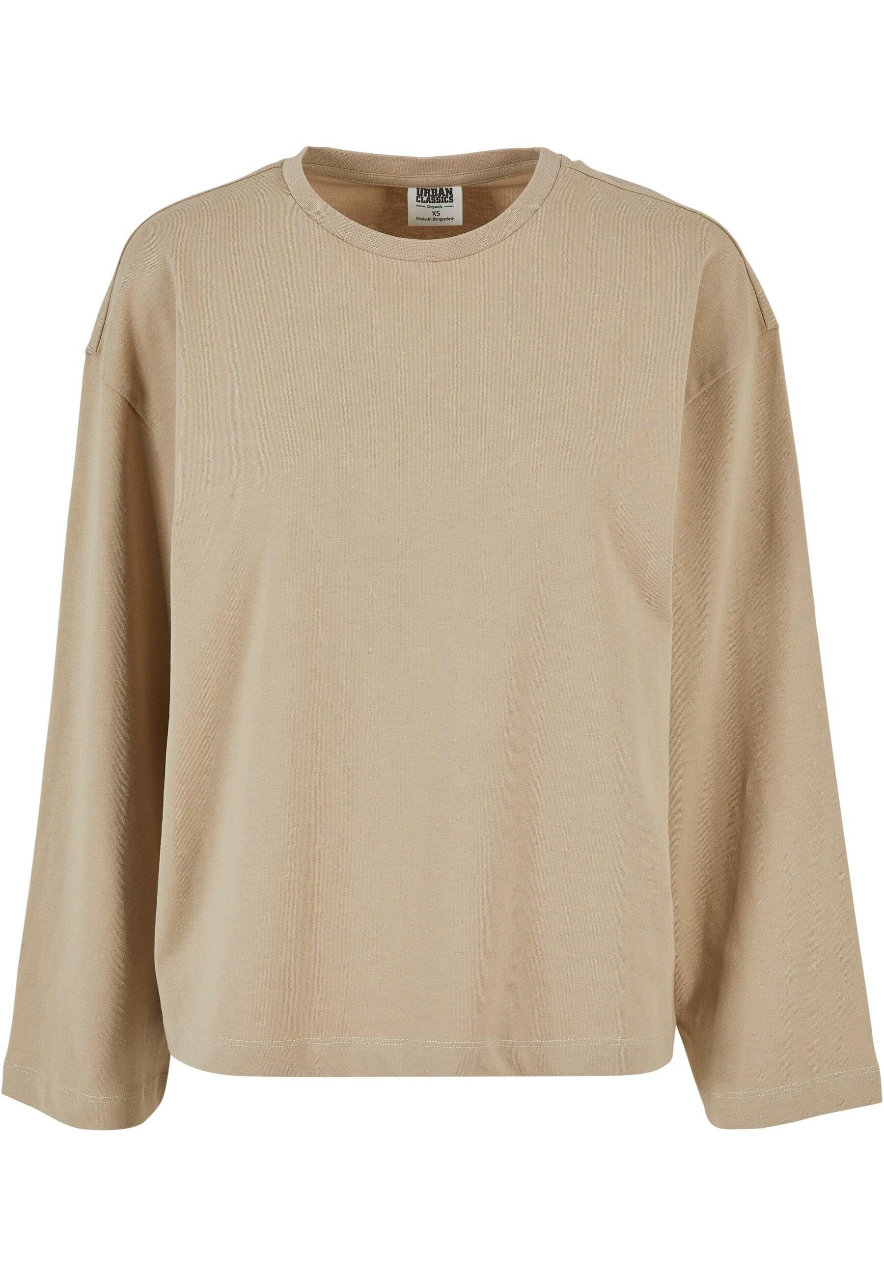 URBAN CLASSICS Longsleeve Urban Classics Damen Ladies Organic Oversized Longsleeve (1-tlg)