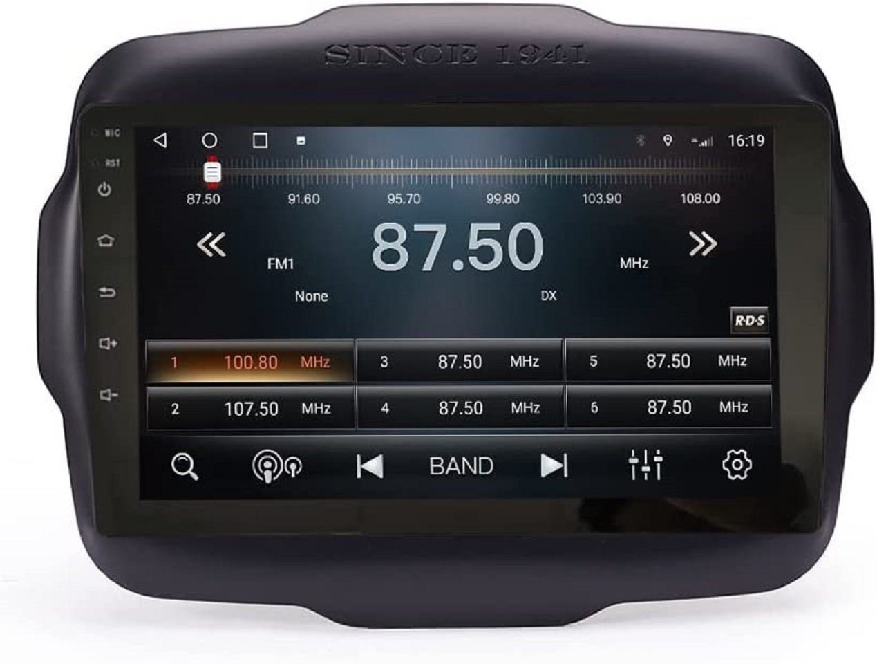 GABITECH für BT Renegade 9 Einbau-Navigationsgerät Jeep 11 FM Carplay Android 2016-2018 Zoll Autoradio