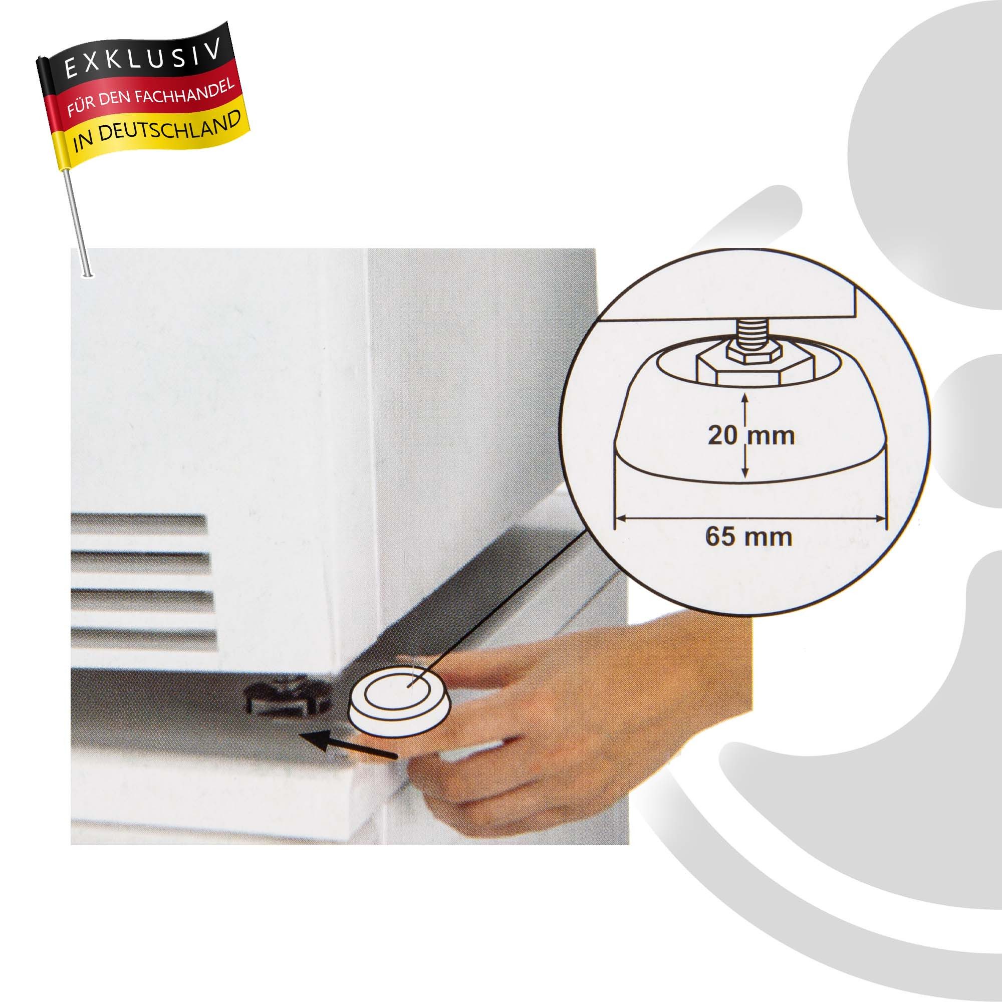 EUROTOOLS Küchenarmatur Schwingungsdämpfer für Spül - und Waschmaschine, 4-er Set