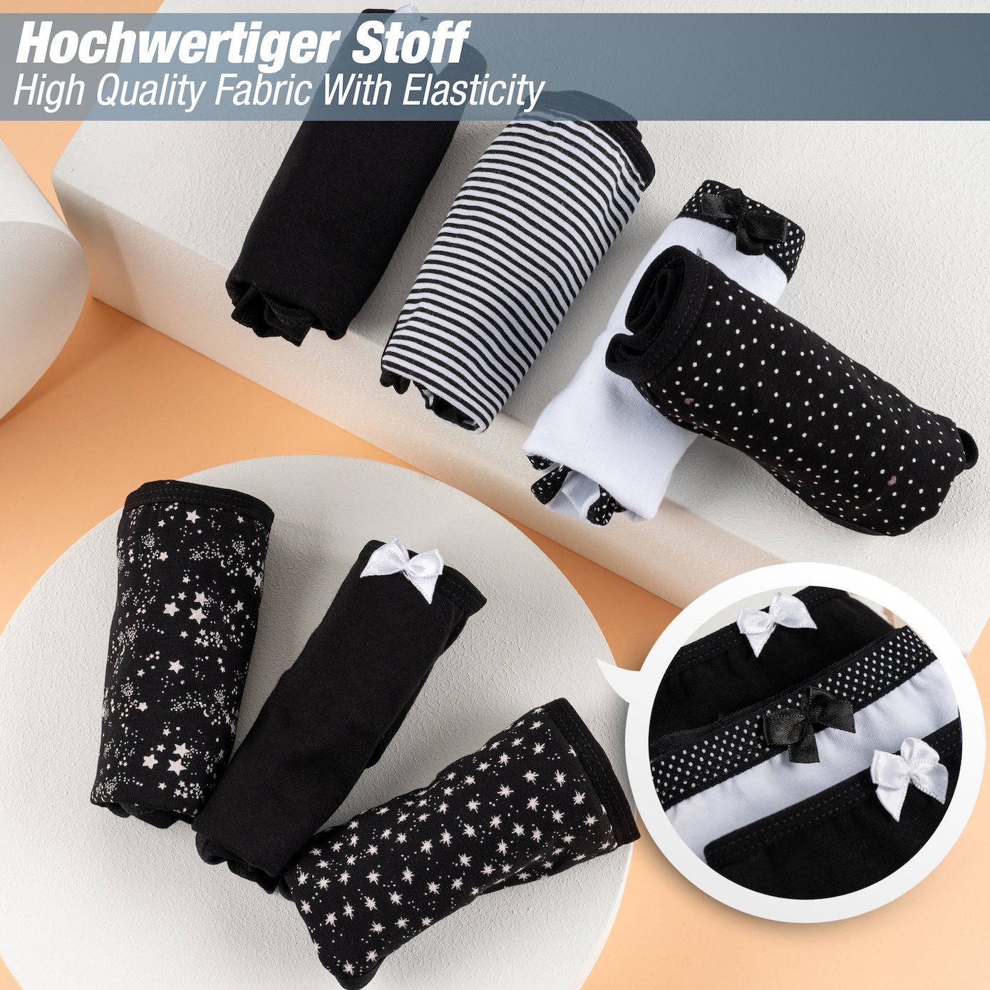 LOREZA Slip 7er Set Slips - Mix - Bunt (Packung, 7-St)