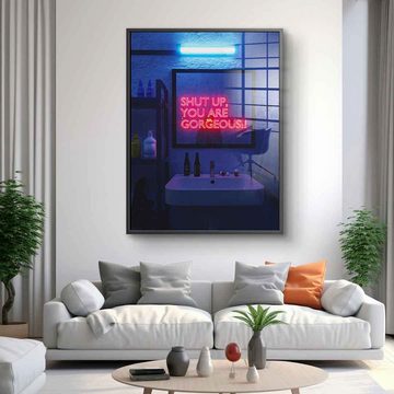 DOTCOMCANVAS® Acrylglasbild Self Doubt - Acrylglas, Acrylglasbild Self Doubt KI AI generiert digitale Kunst Wandbild