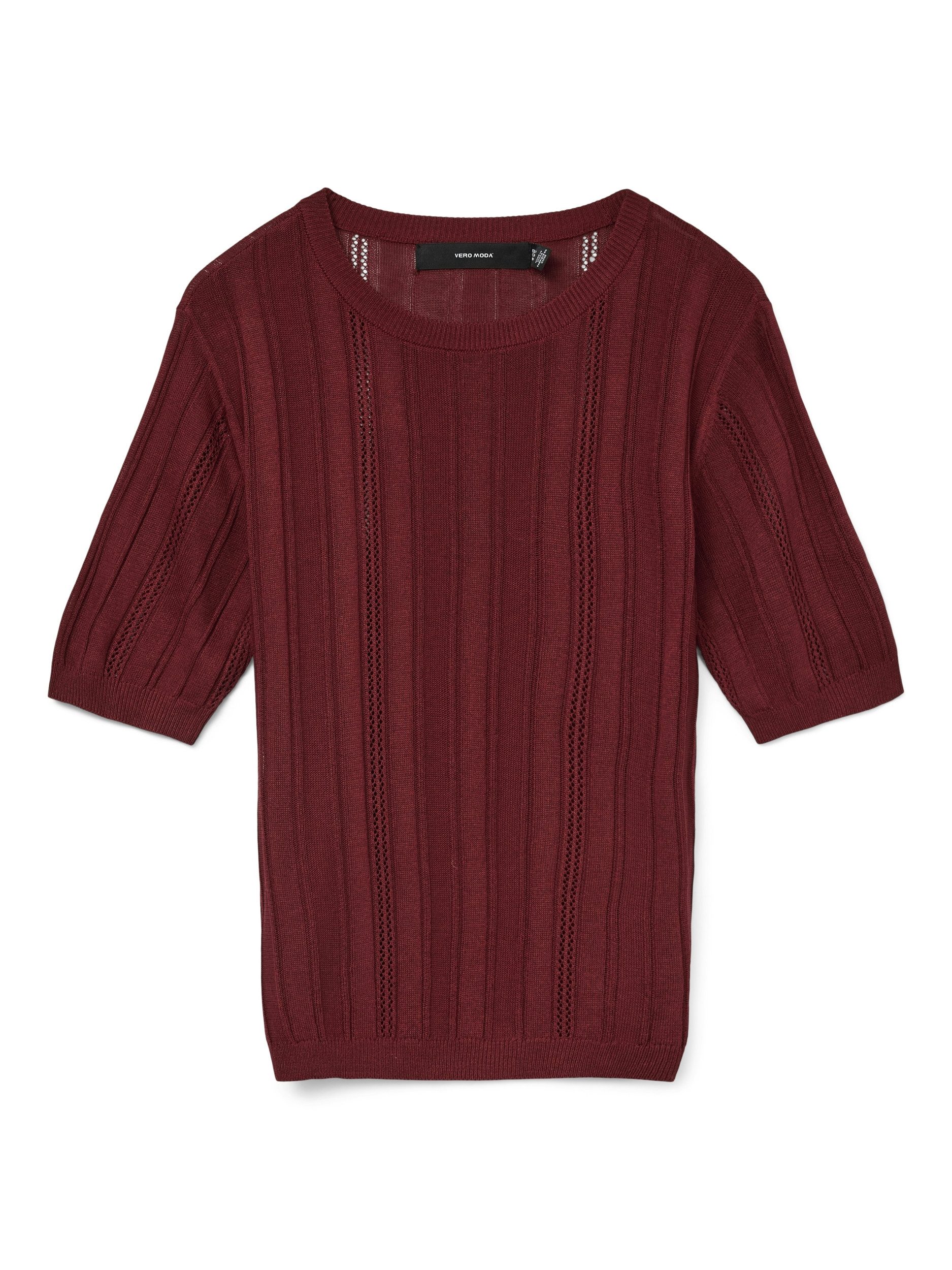 Vero Moda Kurzarmshirt VMMINDY SS O-NECK TOP BOO