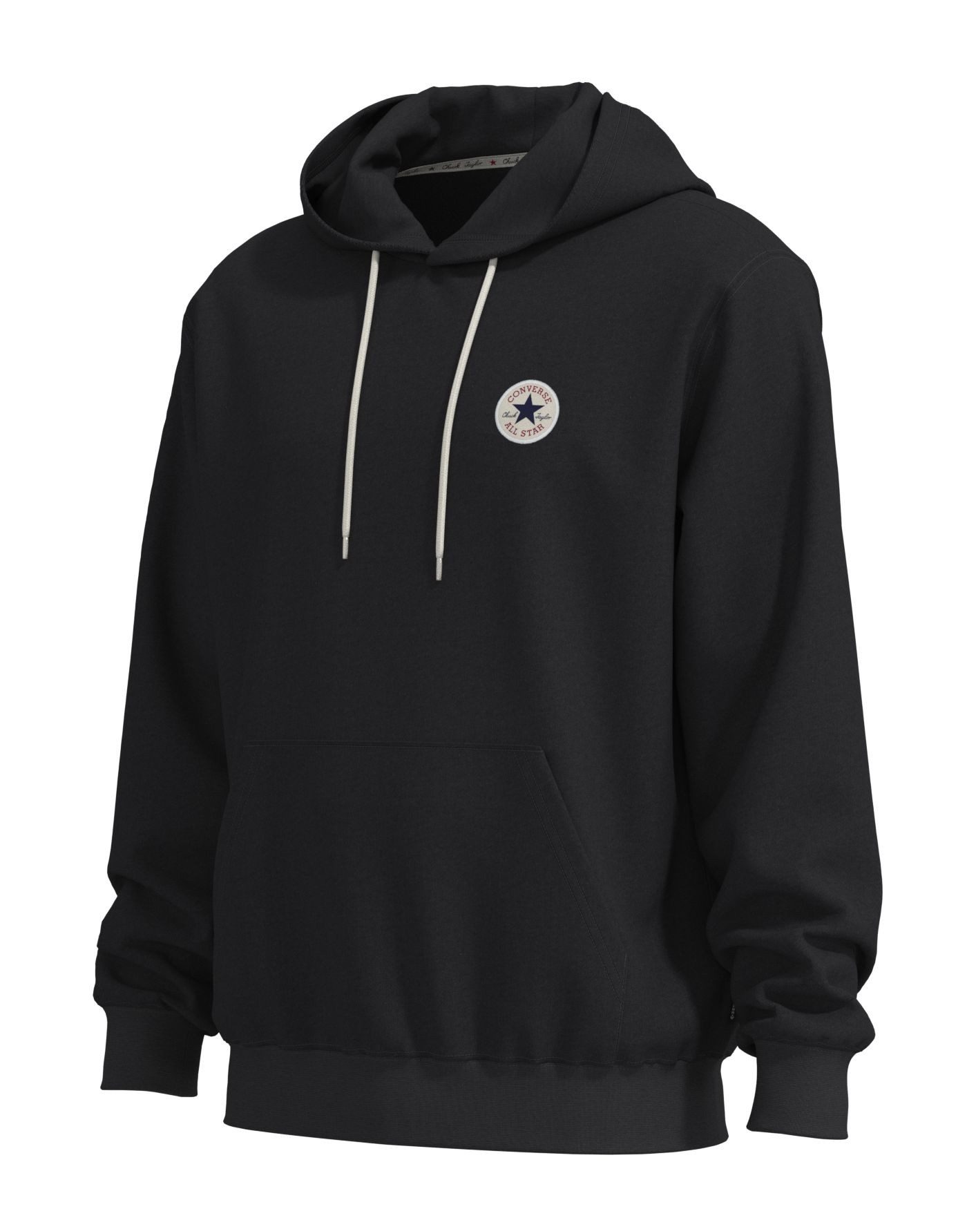 Converse Kapuzensweatshirt CHUCK PATCH HOODIE (CLASSIC FLEECE) mit sportlichem Stil, Langarm-Design, aus Baumwolle und Polyester