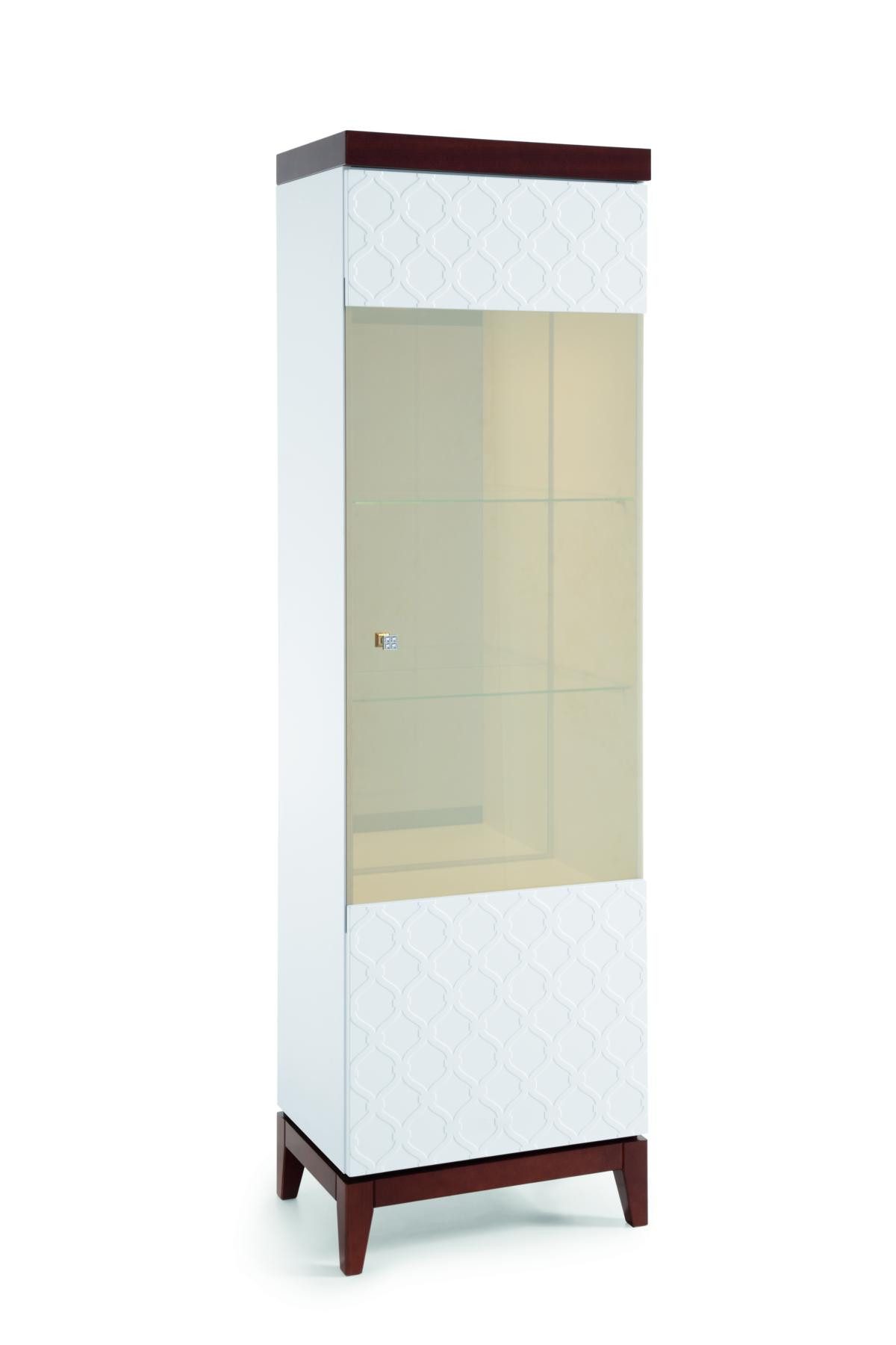 Xlmoebel Standvitrine Zeitgemäßer Gestaltungs-Glasvitrinenschrank Schaukasten Regal VI -W12 (VIA VI -W12) Hergestellt in Europa