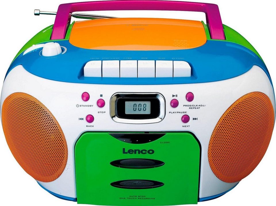 Lenco SCD-971 Stereo-CD Player (UKW-Radio), Radio, CD- und Kassetten-Spieler  in einem