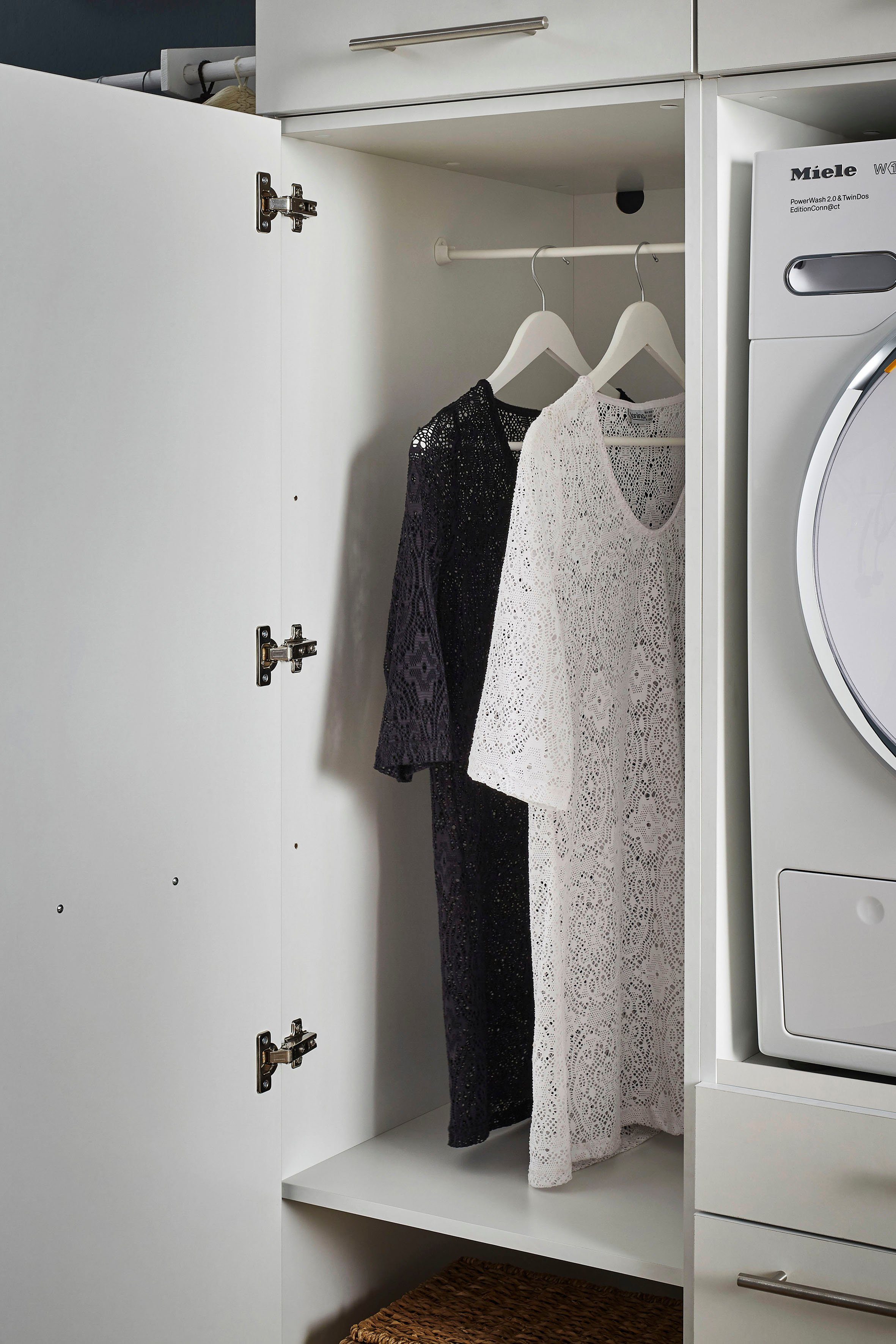 Laundreezy Breite 117,5 weiß cm LDSK6, LAUNDREEZY Mehrzweckschrank-Set