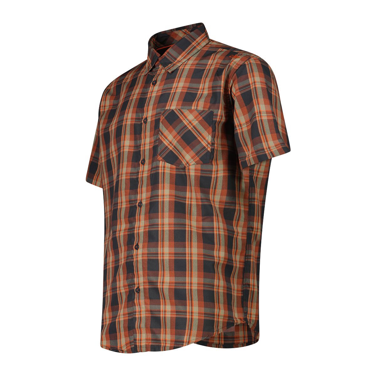 CMP Outdoorhemd MAN SHIRT ANTRACITE-ORANGE-CORDA