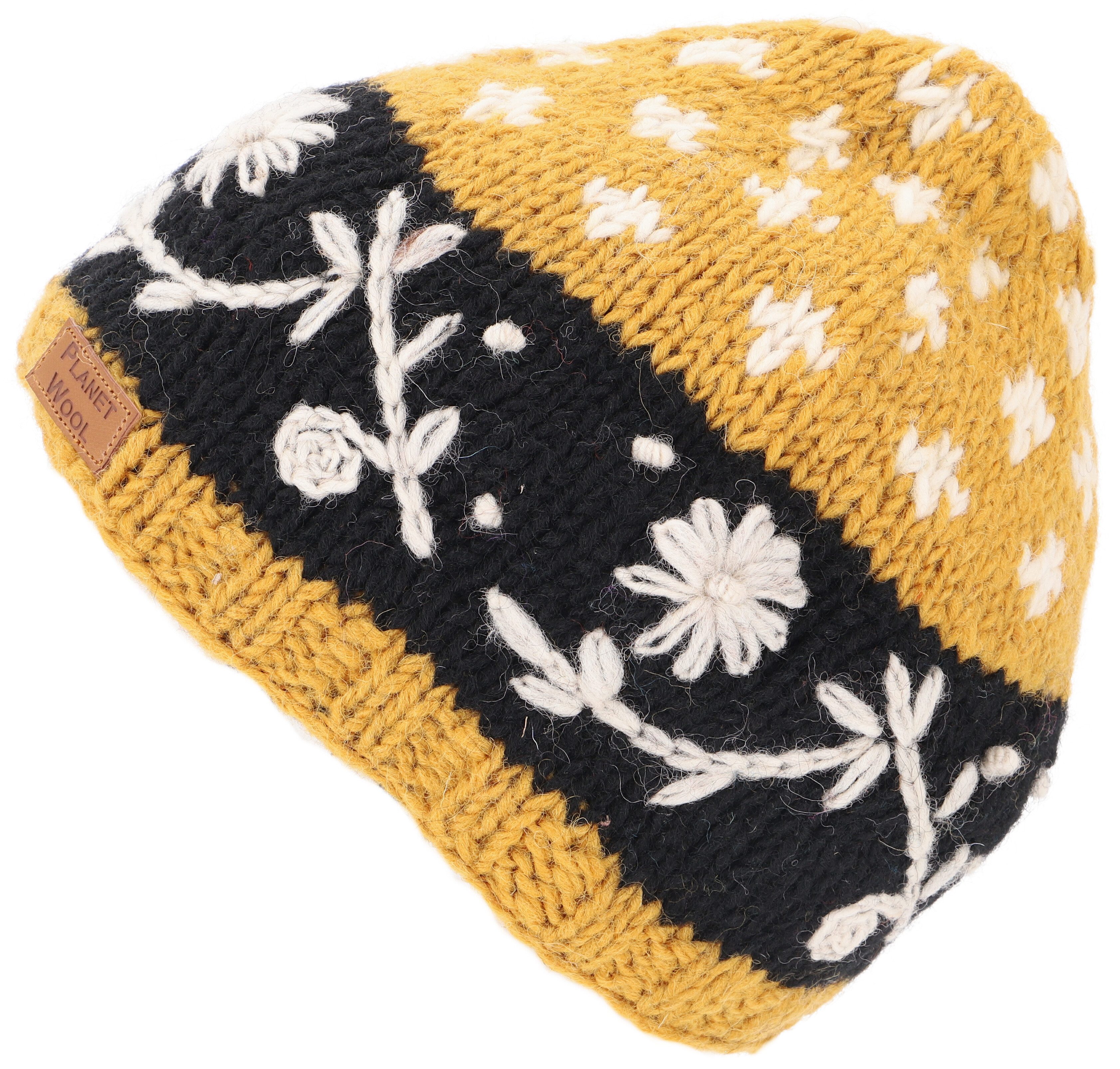 Guru-Shop Strickmütze Kurze Beanie Mütze, bestickte günstig online kaufen