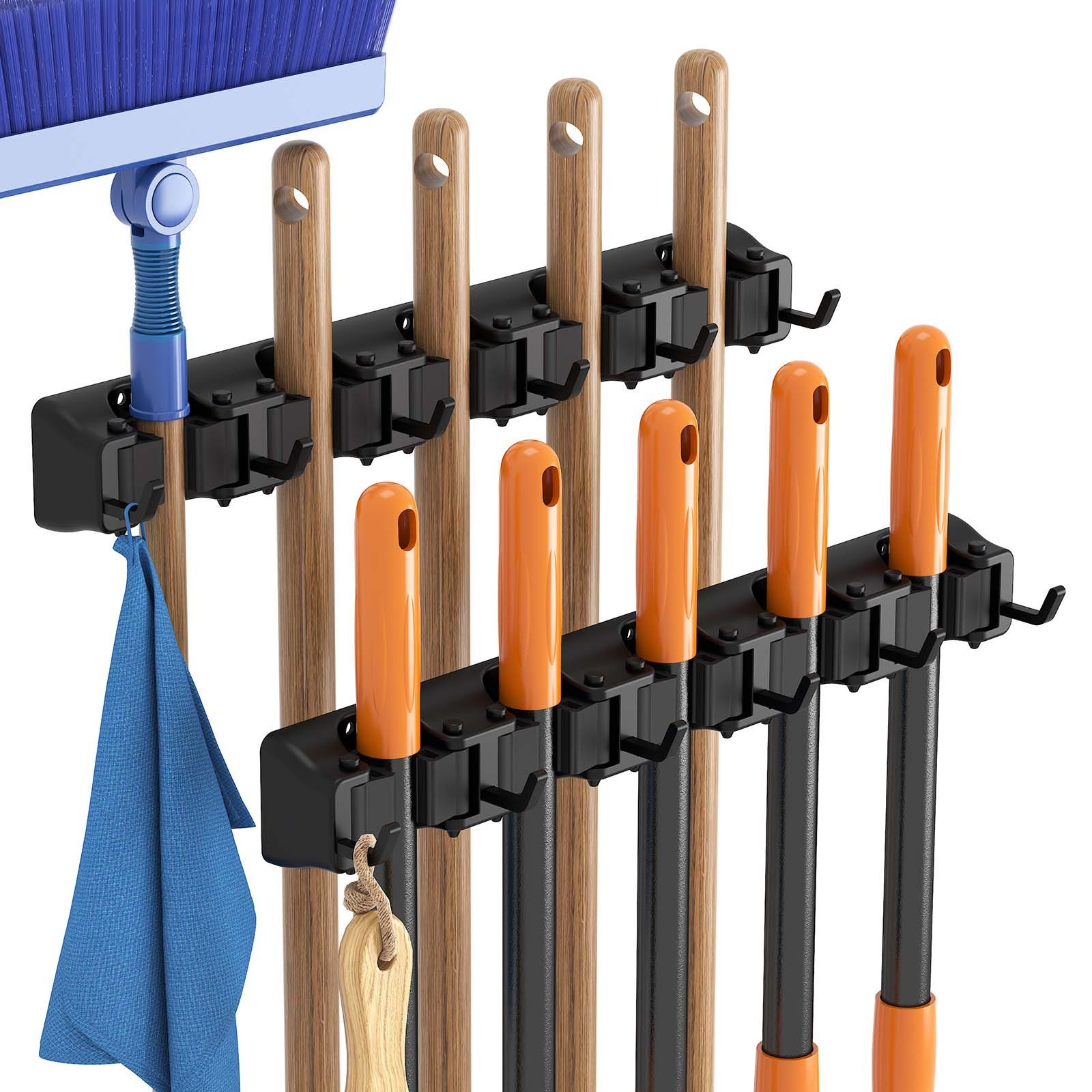 Lifewit Wandhaken Besenhalter Wandhalterung, Besenhalterung, für Reinigungsmittel., (2-St)