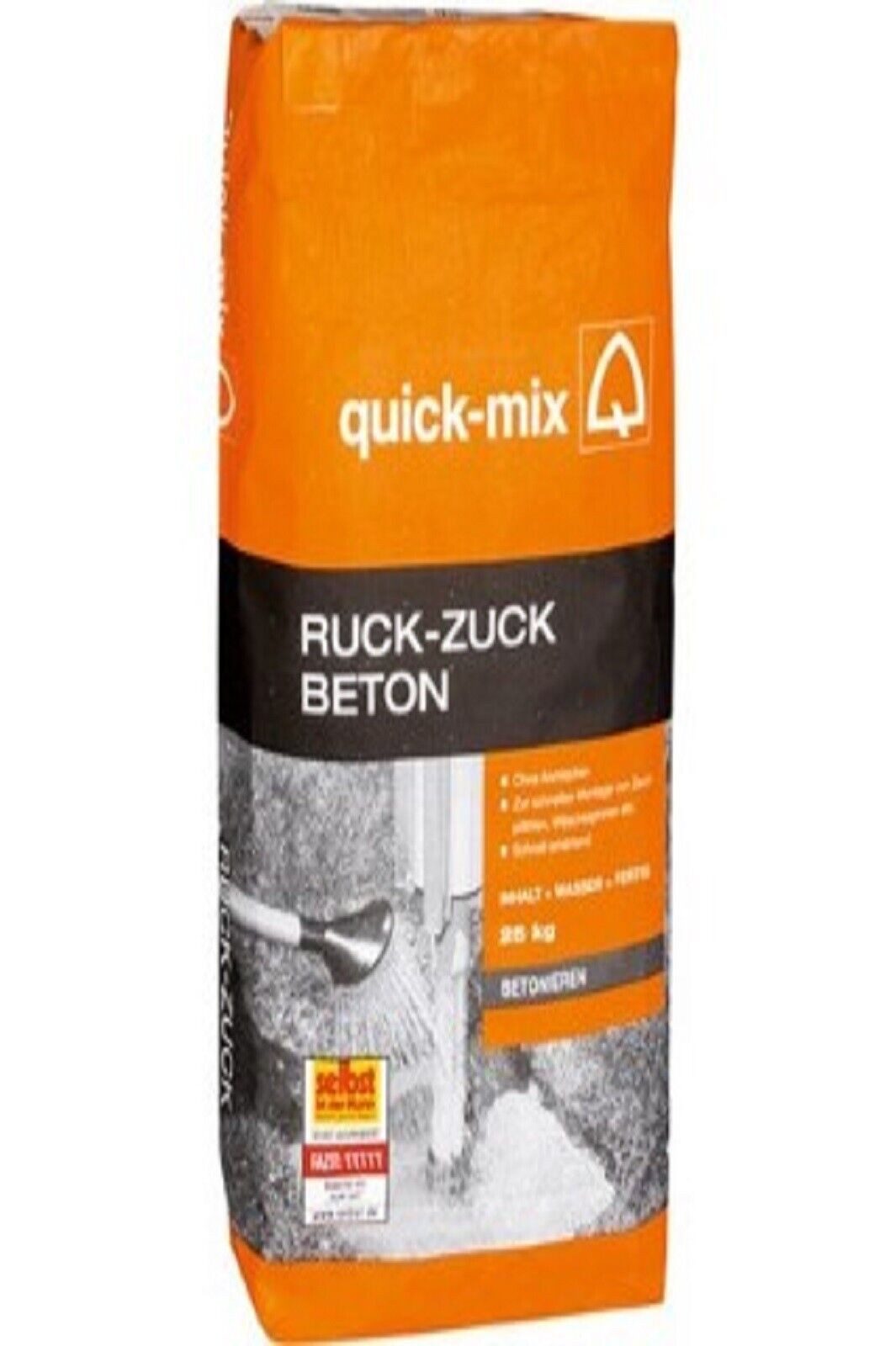quick-mix Beton Quick Mix Ruck-Zuck B 25kg Schnellbeton Fertiggemisch günstig online kaufen