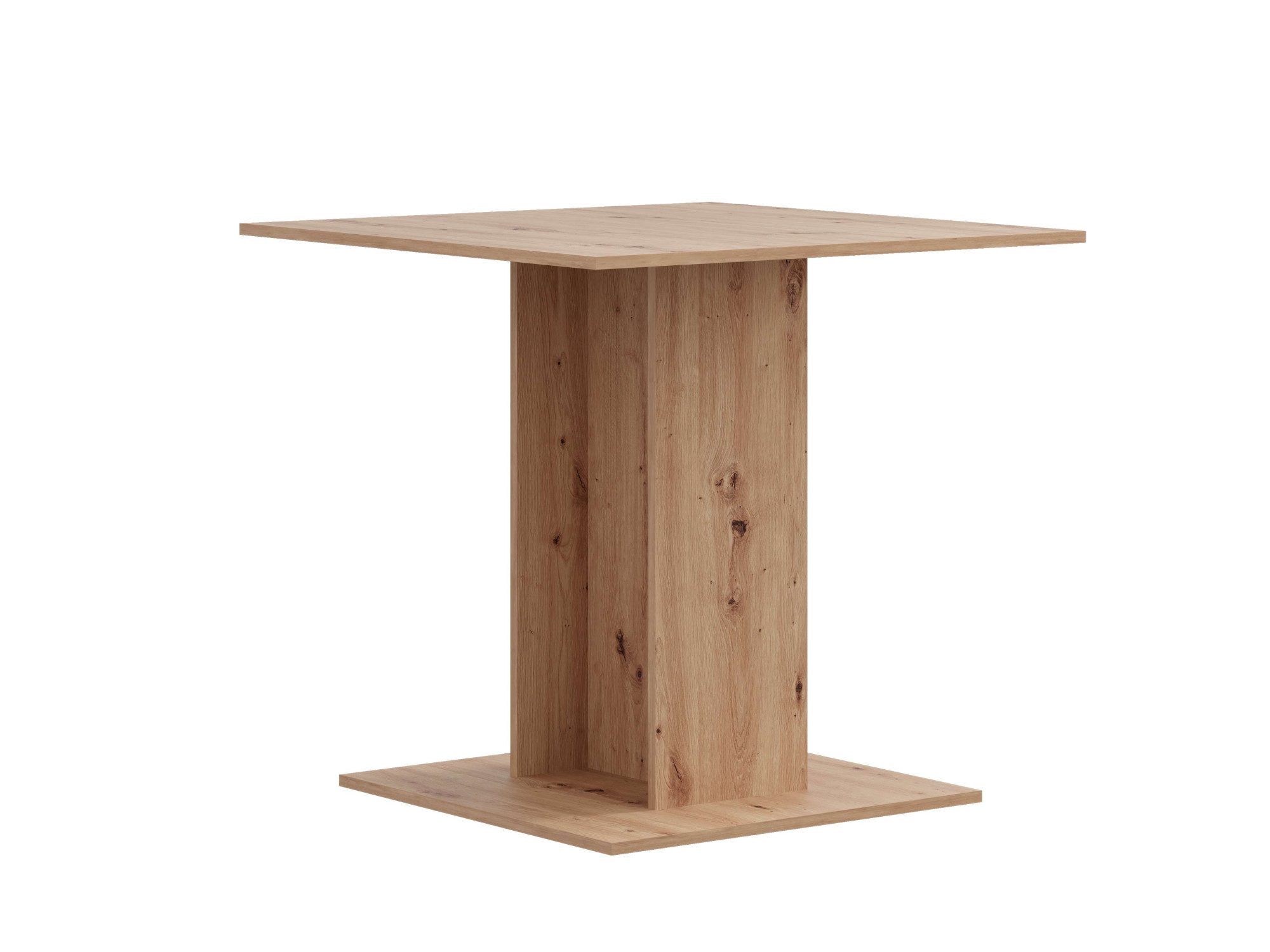 Home affaire Esstisch Capua, Esstisch, Küchentisch, Bistrotisch, Speisetisch, Leicht zu bewegen, ideal für kleine Räume, Maße: 80 x 80 cm