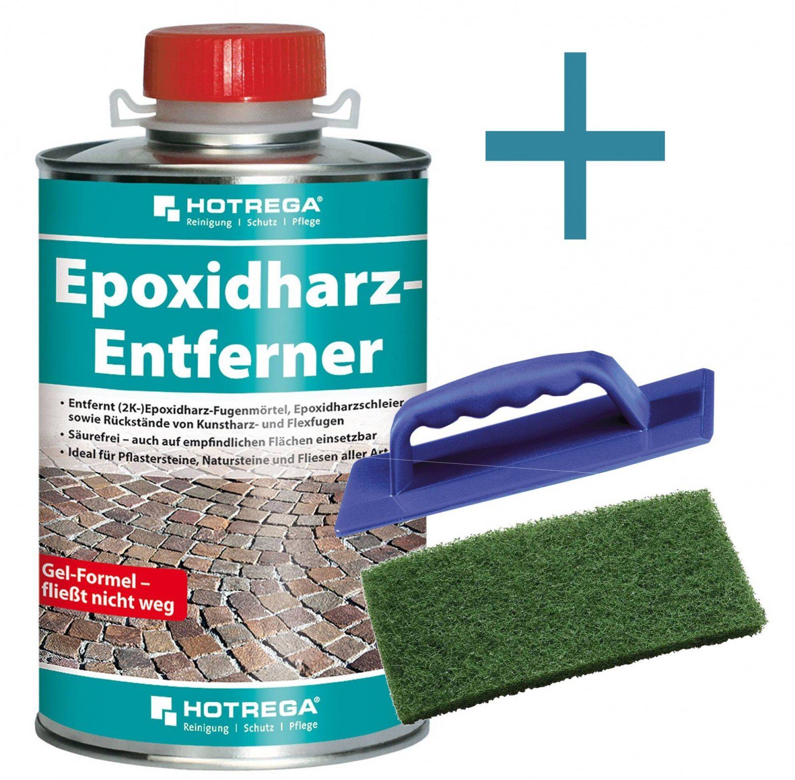 Handpad + Handpadhalter Entferner grün Epoxidharz 25 HOTREGA® cm x Universalreiniger 11 1L +