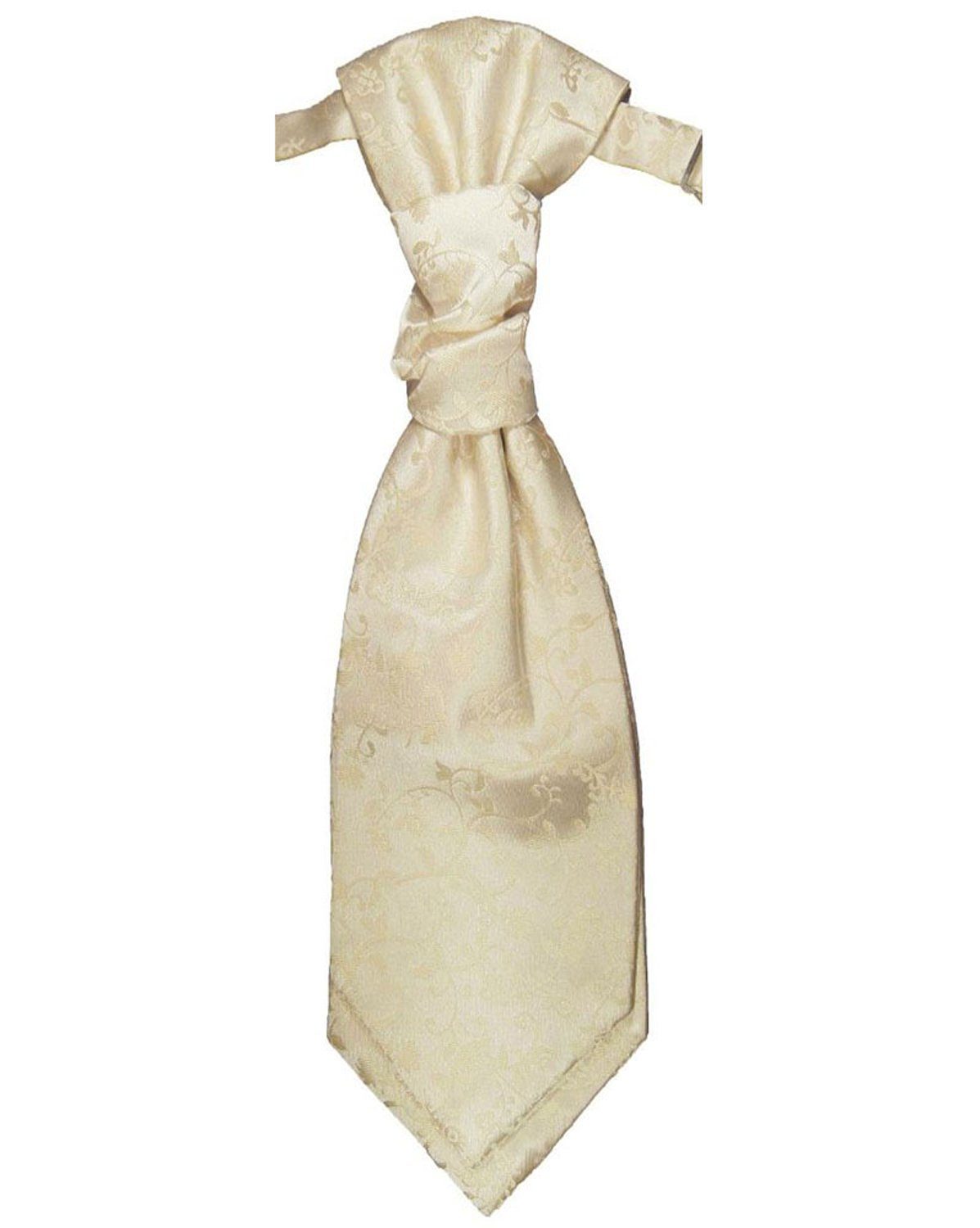 Paul Malone Anzugweste Herren Hochzeitsweste mit Plastron Set 2tlg floral - Bräutigam (Set, 2-tlg., mit Weste und Plastron) champagner V18, Gr. 48 (XS) – Bild 4 von 5