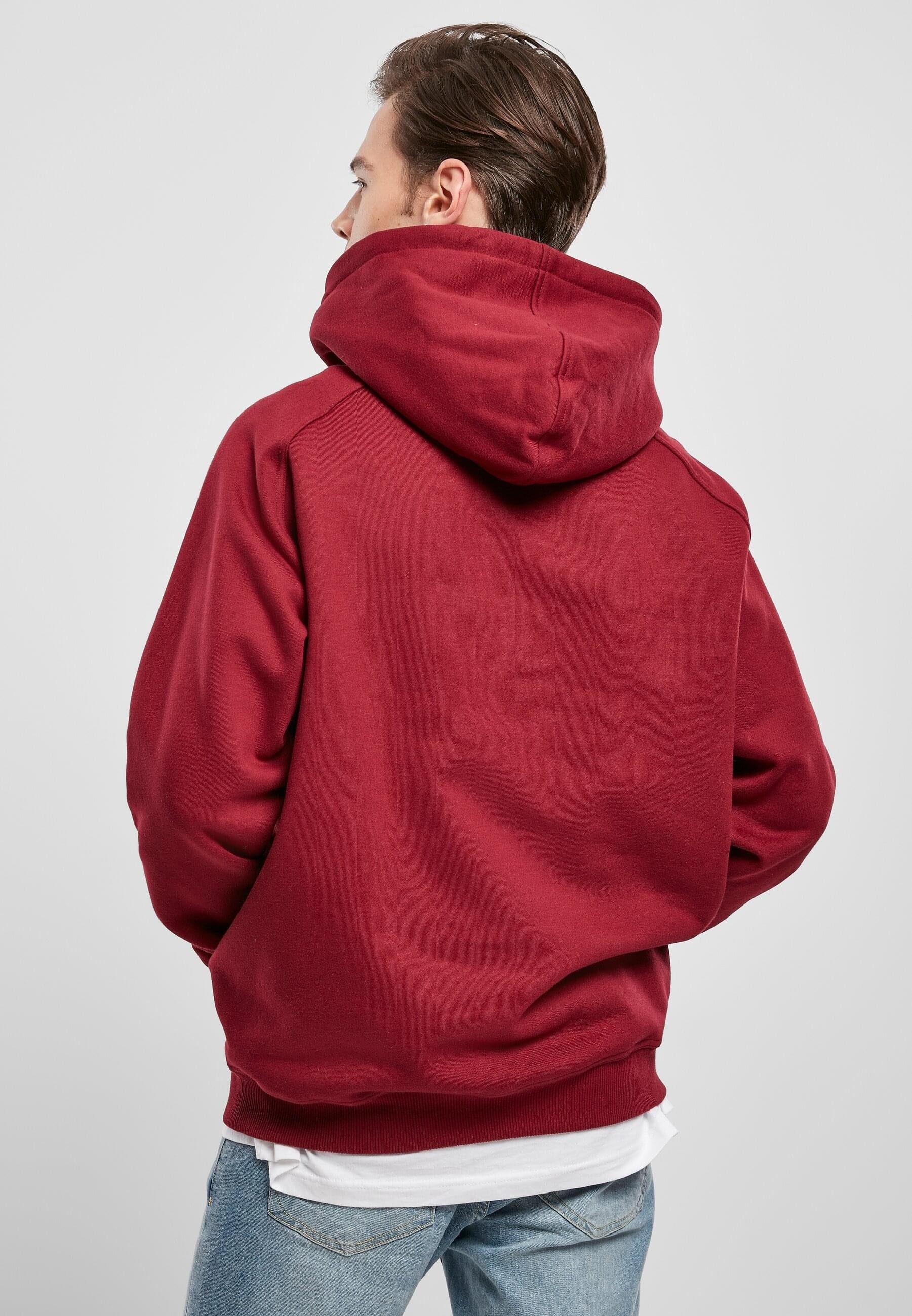 burgundy CLASSICS Hoody Herren URBAN (1-tlg) Sweater Blank