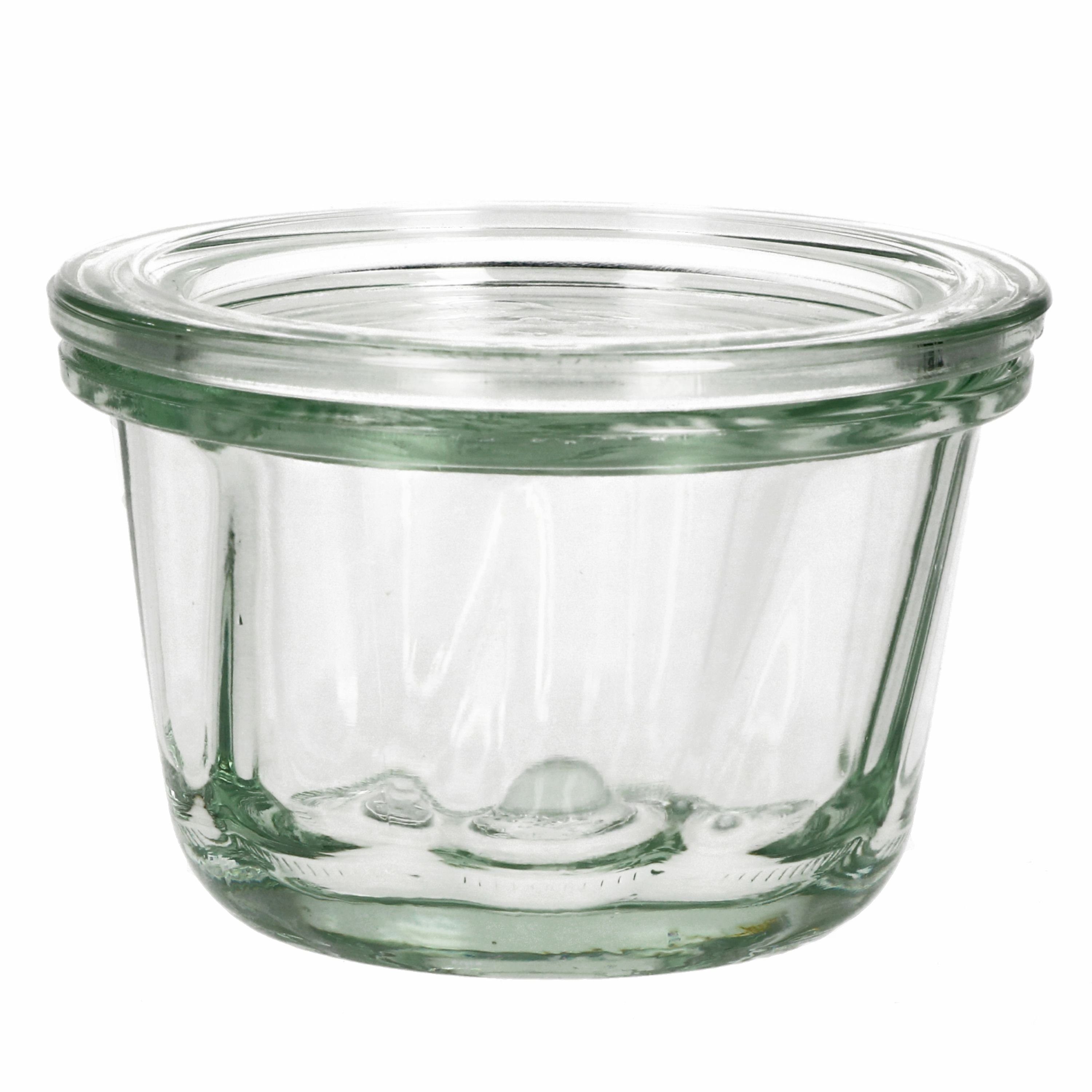MamboCat Einmachglas 24er 24 Set ml Weck Gugelhupfglas mit Rezeptheft Glasdeckel 165 