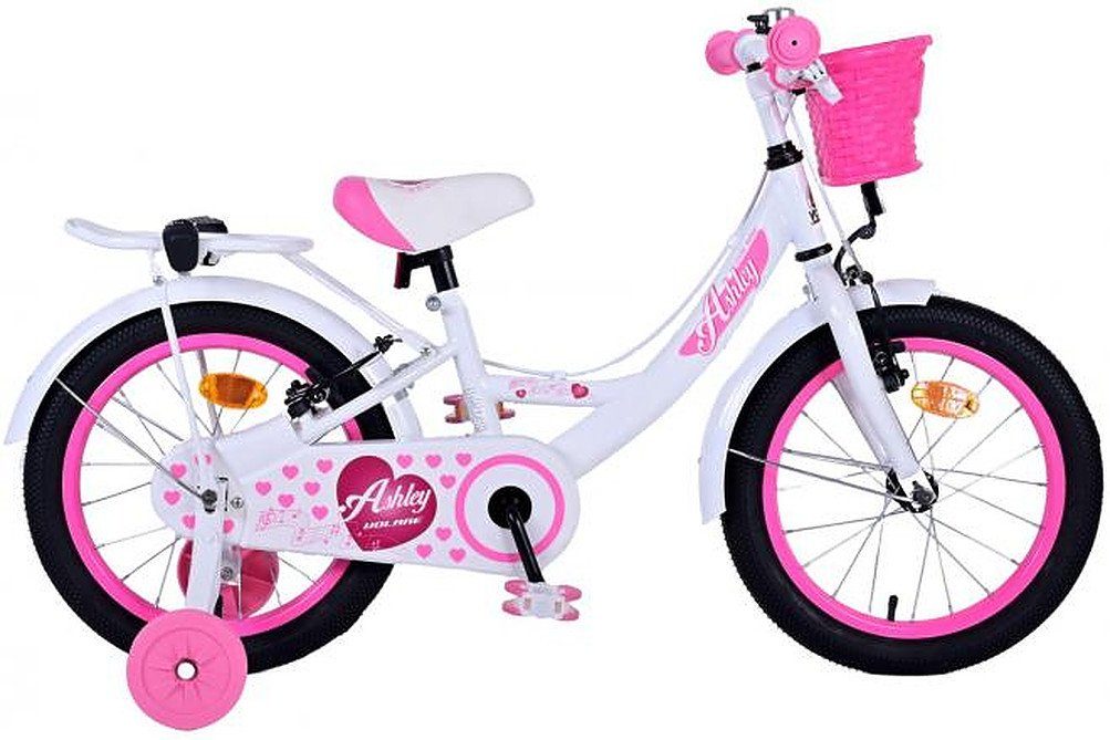 Volare Kinderfahrrad Ashley mit Rücktrittbremse in verschiedenen Größen und Farben, bis 60 kg, 85% zusammengebaut, Luftbereifung, einstellbare Lenkerhöhe