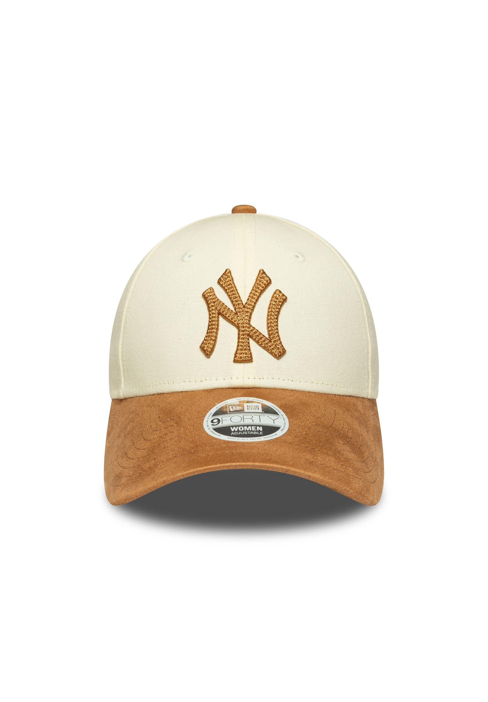 New Era Baseball Cap New York Yankees New Era Faux Suede 9Forty Women Cap Beige/Braun (1-St)