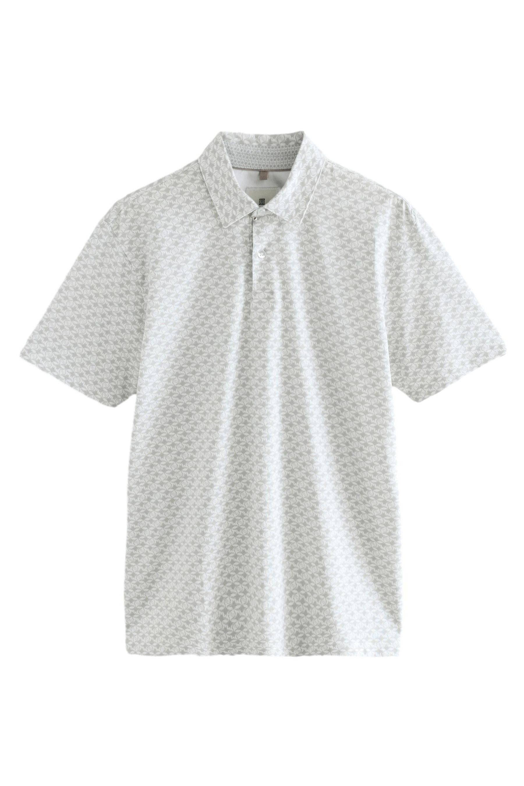 Next Poloshirt Polo-Shirt mit Geoprint (1-tlg) günstig online kaufen