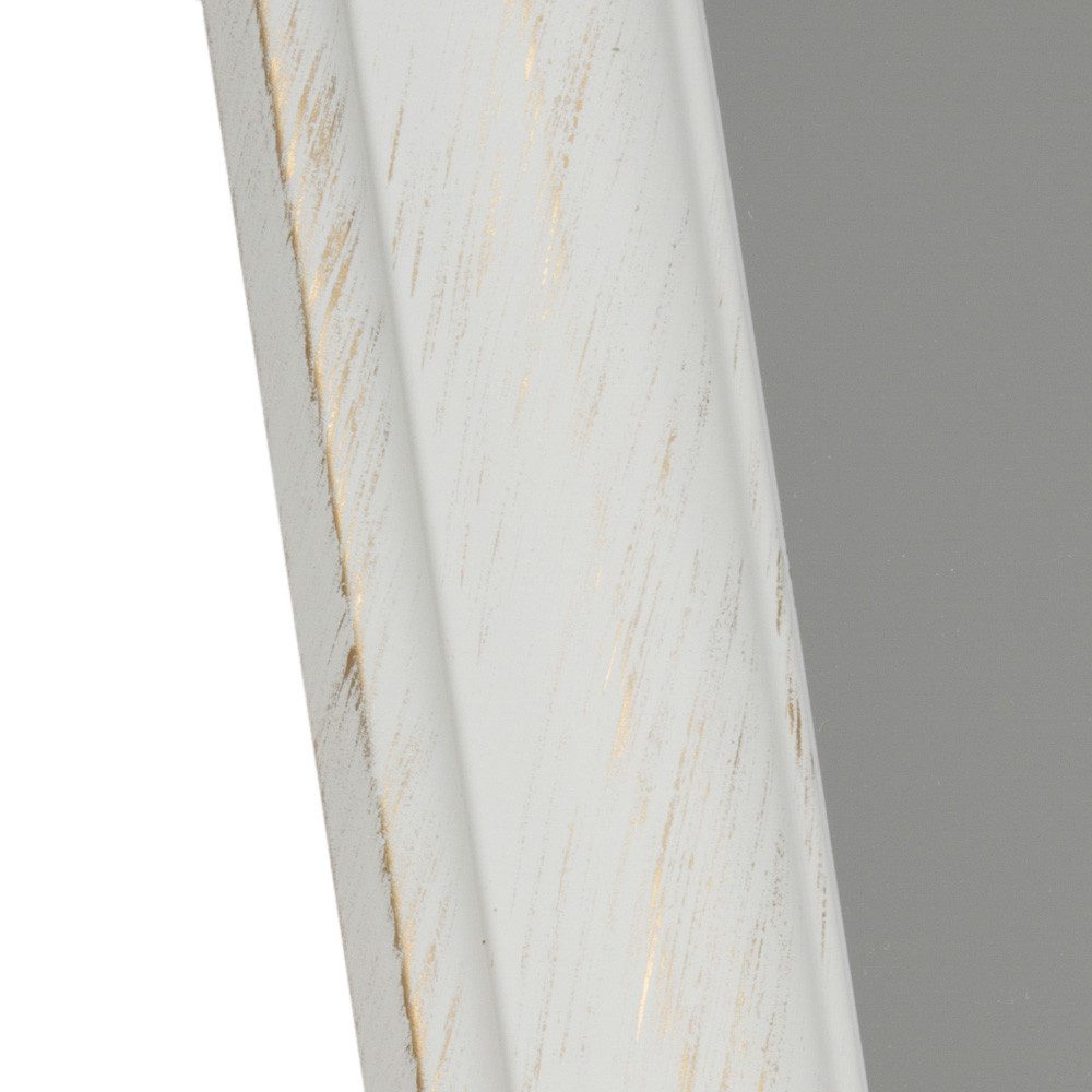 Myflair Möbel & Accessoires Spiegel Standspiegel MIA weiß gold gewischt schlichter gewölbter Holzrahmen 40