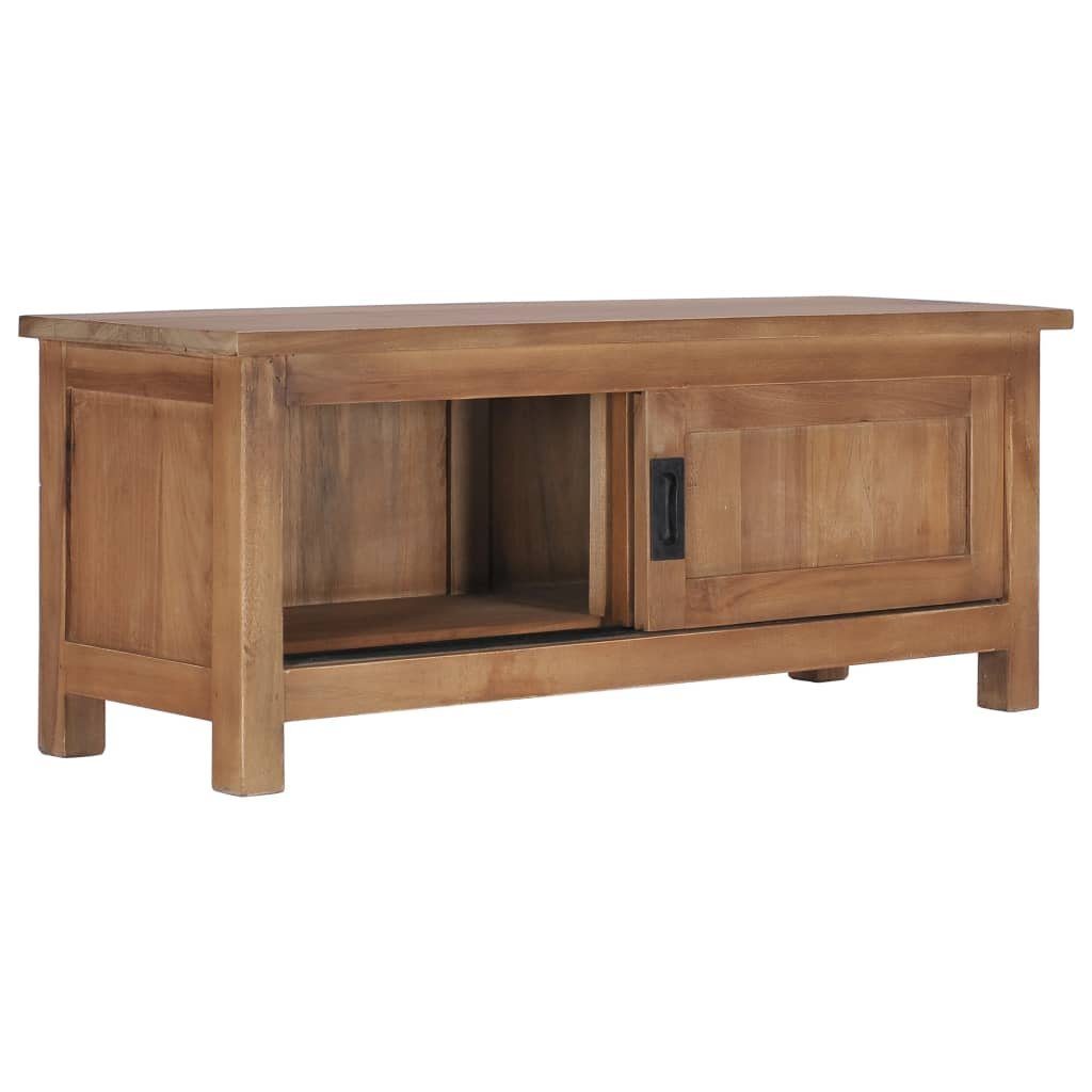 furnicato TV-Schrank 90×30×35 cm Massivholz Teak