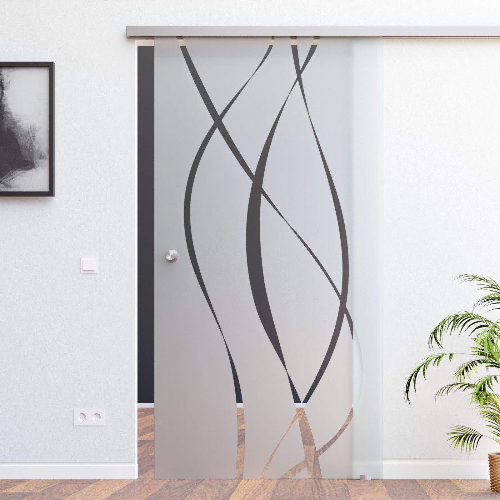 AMOD Glasschiebetür M6-ASE / SoftClose (SlimLine / SoftClose-Selbsteinzüge, günstig online kaufen