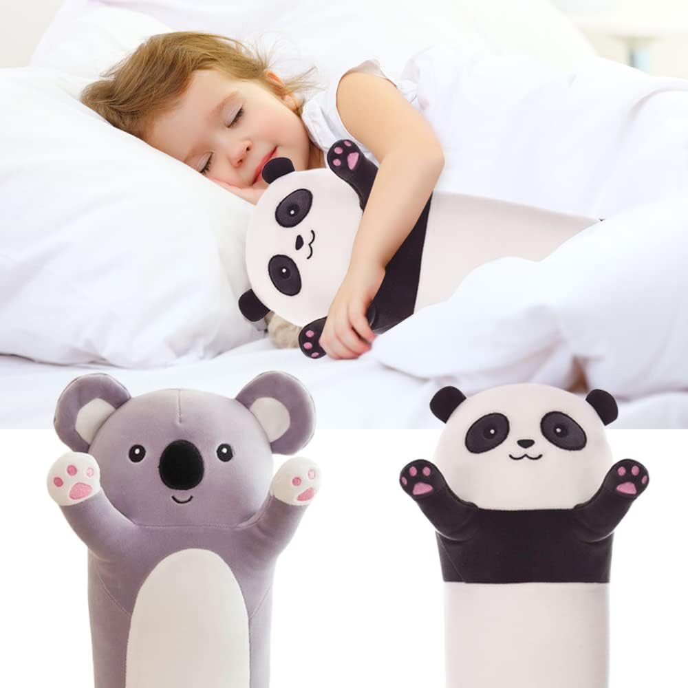 TUWENA Kuscheltier Lange Katze Kuscheltier Stofftiere Katzenplüsch Spielzeug Kuschelkisse, Schönste Geschenke (Rosa,Grau, Braun, 50/70/90/110cm) Mehrere Optionen