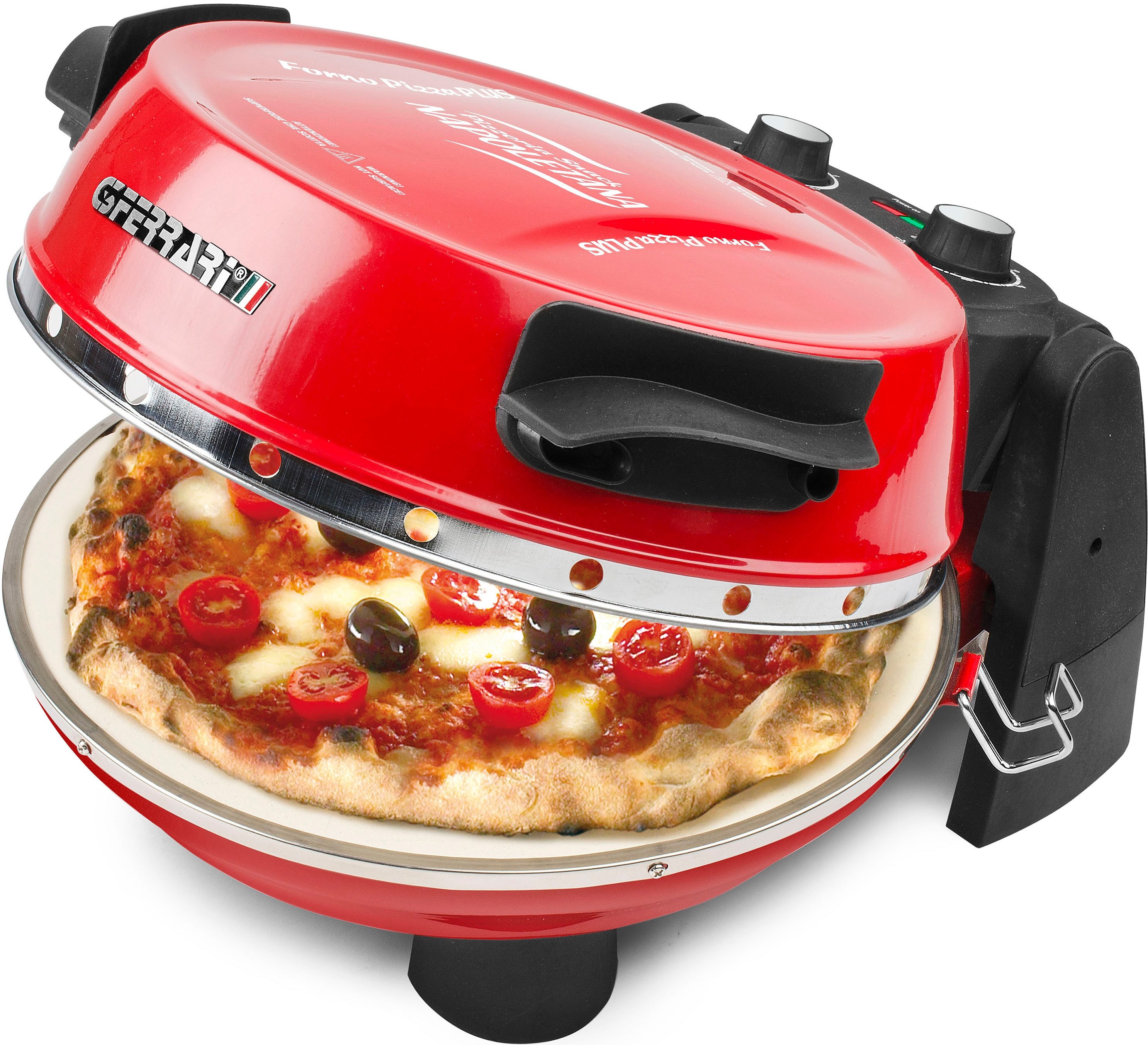 G3Ferrari Pizzaofen G10032 Napoletana, 1200 W, mit zusätzlichem Stein