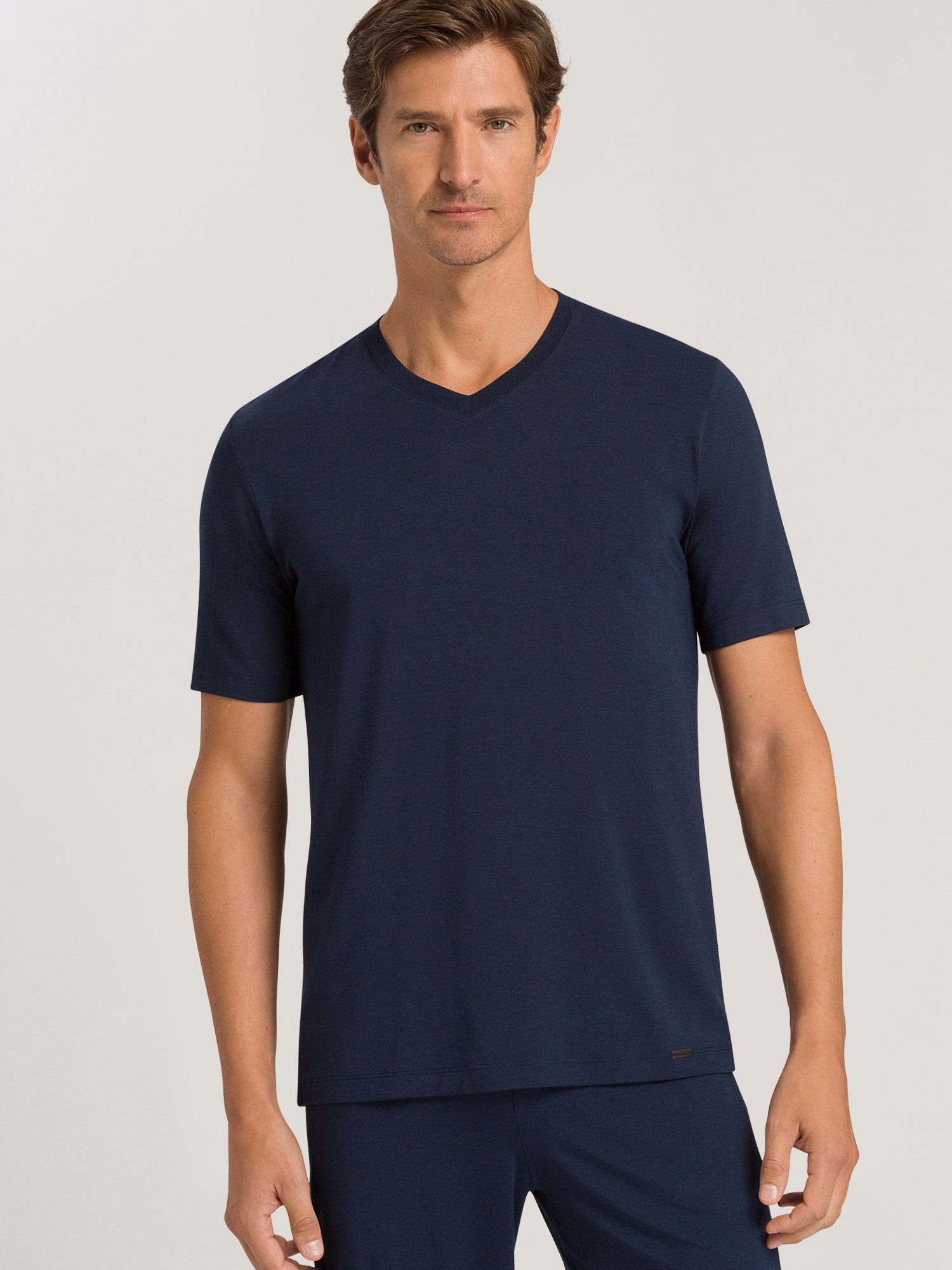 Hanro navy Casuals V-Shirt deep