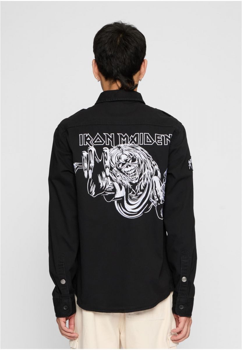 Brandit Kapuzenpullover Iron Maiden Vintage Shirt long sleeve Eddy Hemd Herren
