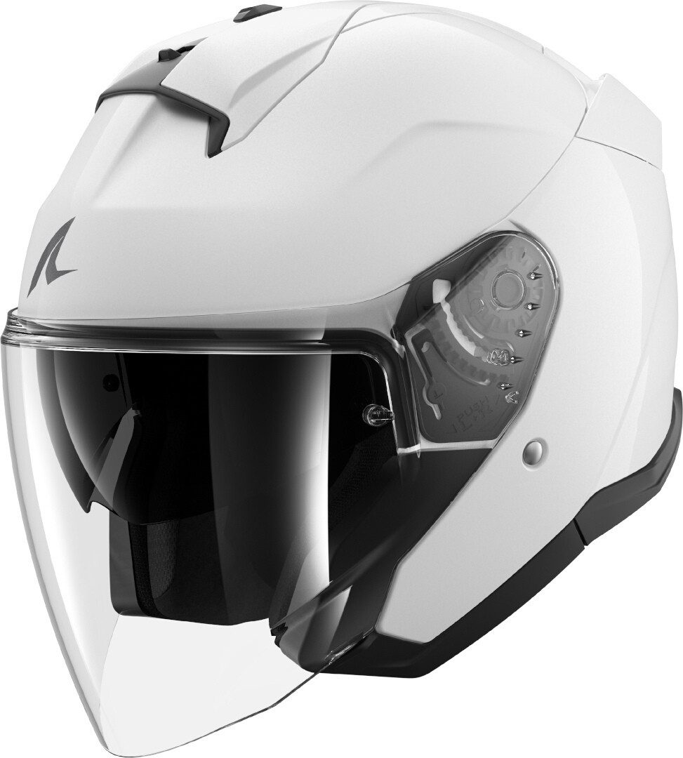 Shark Motorradhelm Skwal Jet Blank Jethelm, integriertes Sonnenvisier