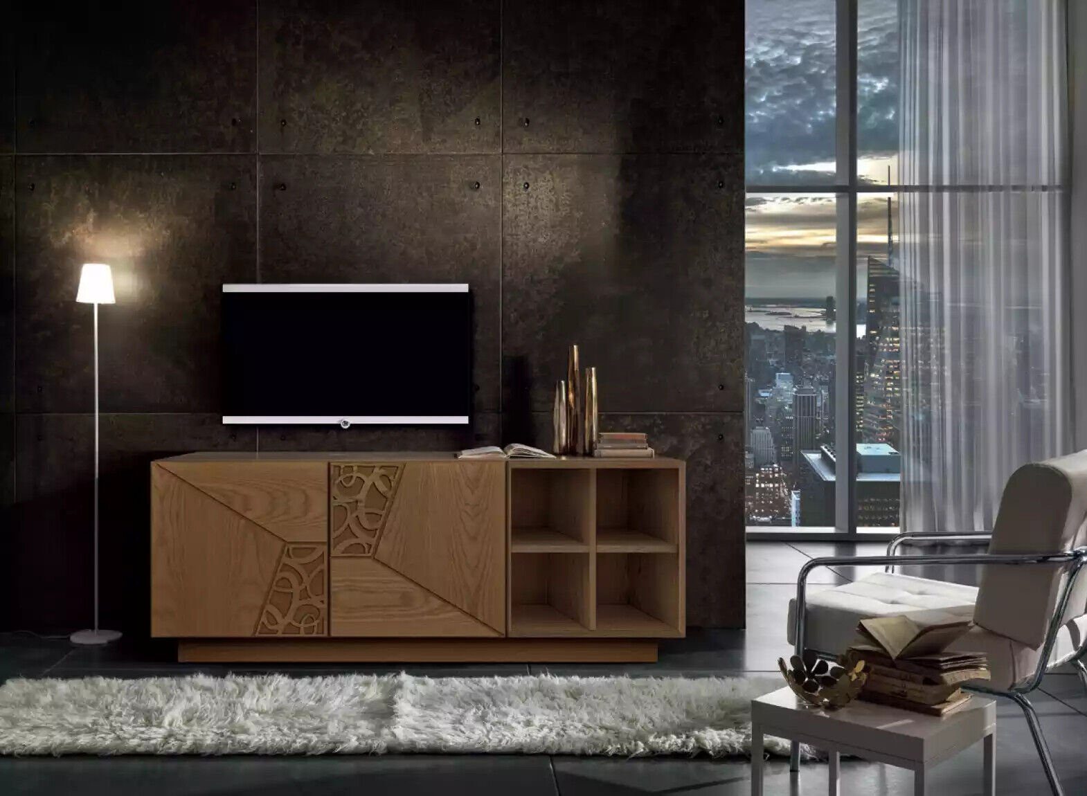 Luxus Made Sideboard Modern Wohnzimmer Holz, IItaly Sideboard JVmoebel in neu schaukelnd Material