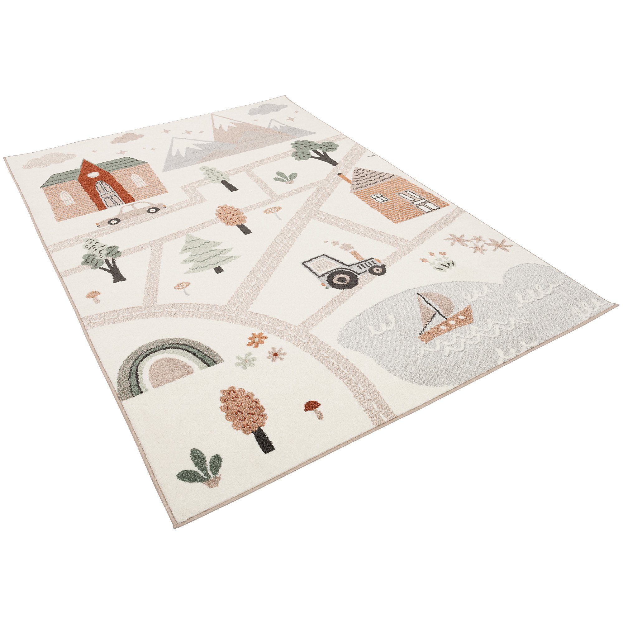 Pergamon Kinderteppich Kinder Teppich Softstar Kids Little City, Rechteckig, Höhe: 11 mm